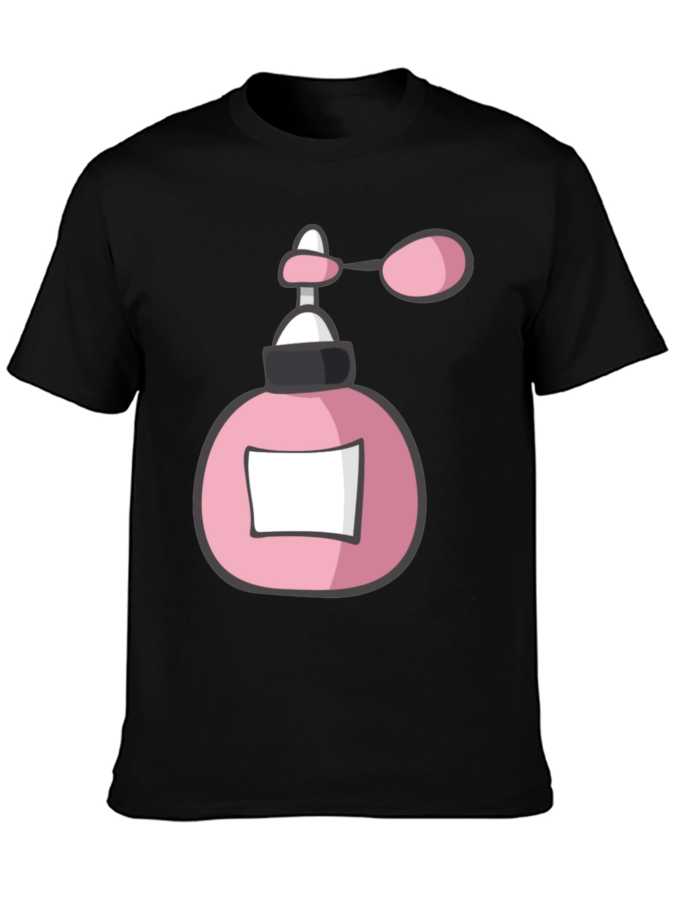 Black Pink Perfume Bottle Graphic Tee view 3
