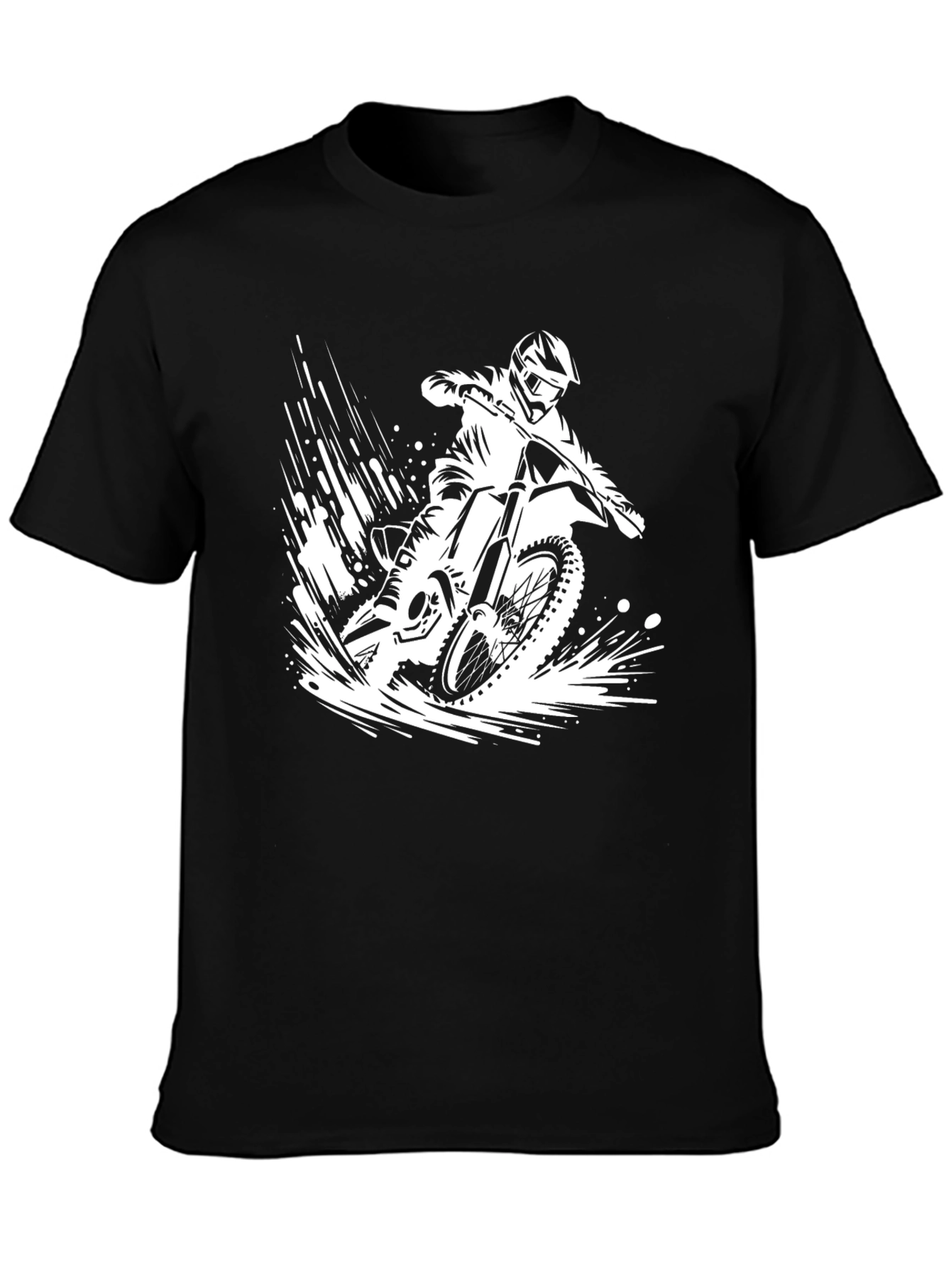 Black Motorcycle Graphic T-Shirt - Ride in Style view 3