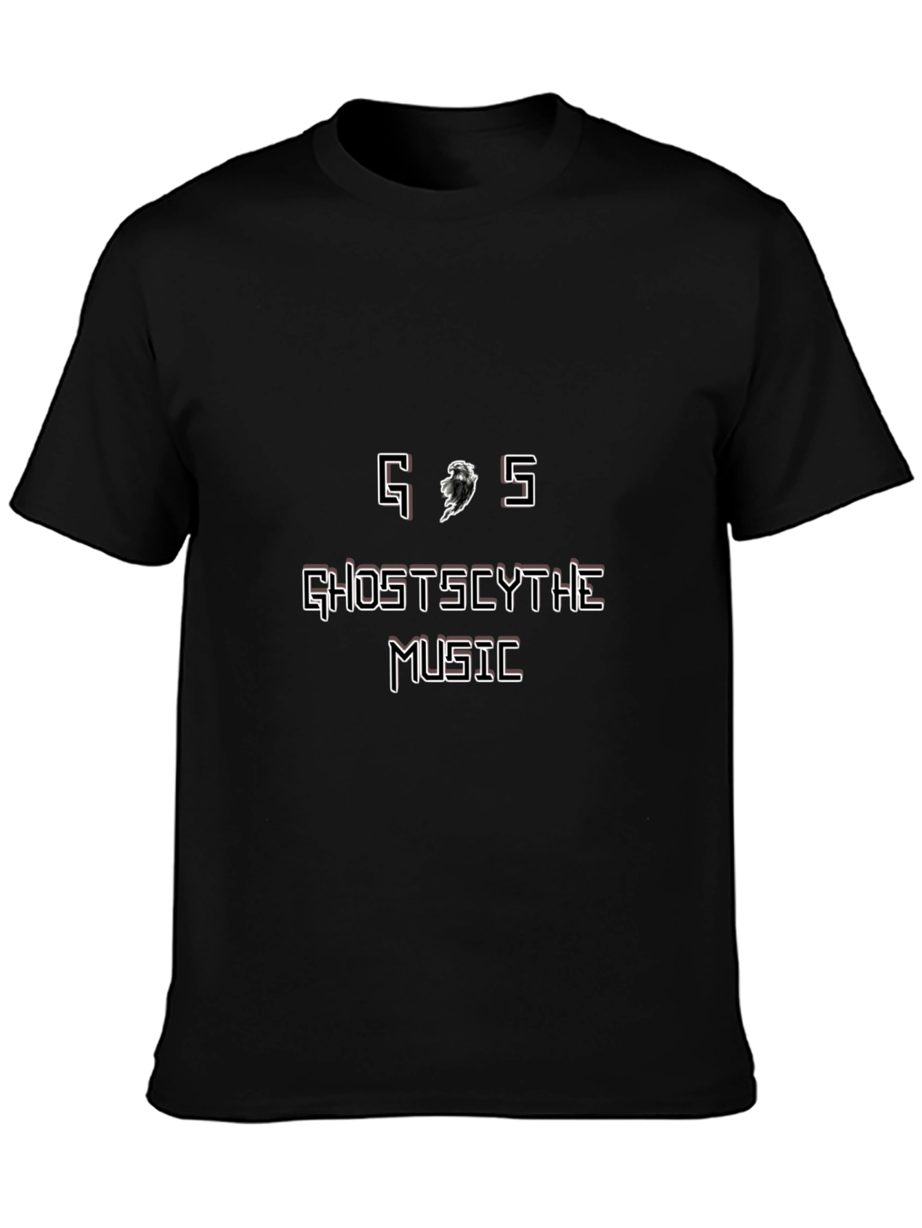 Black Ghostscythe Music Black T-Shirt view 3