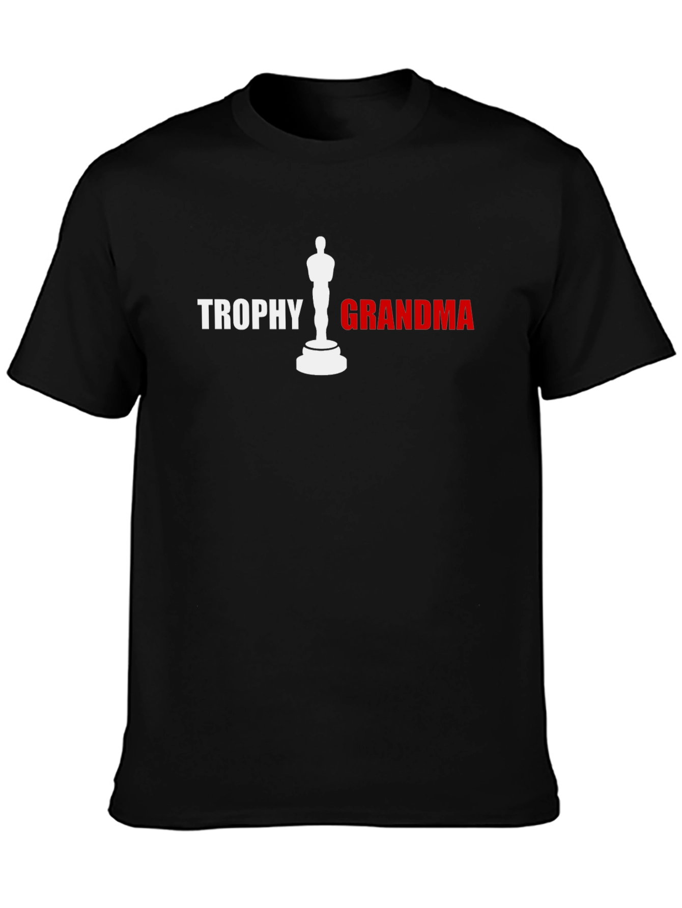Black Trophy Grandma Graphic T-Shirt - Black Novelty Tee view 3