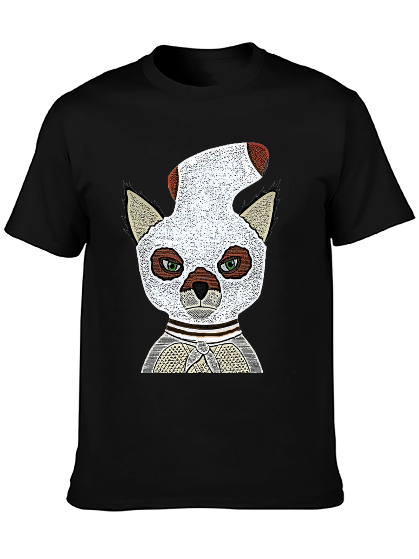 Black Lemur Sock-Head Graphic Tee - Unique, Comfy view 3