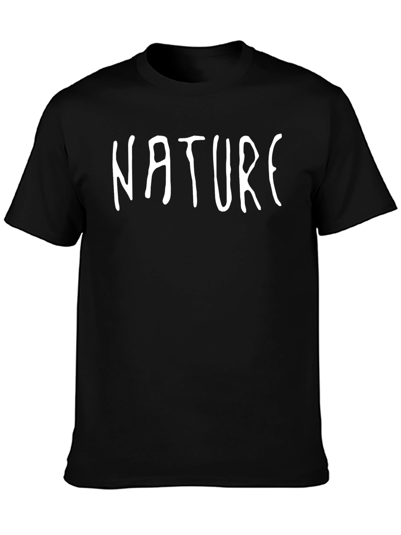 Black Nature Graphic Print T-Shirt - Relaxed Fit view 3