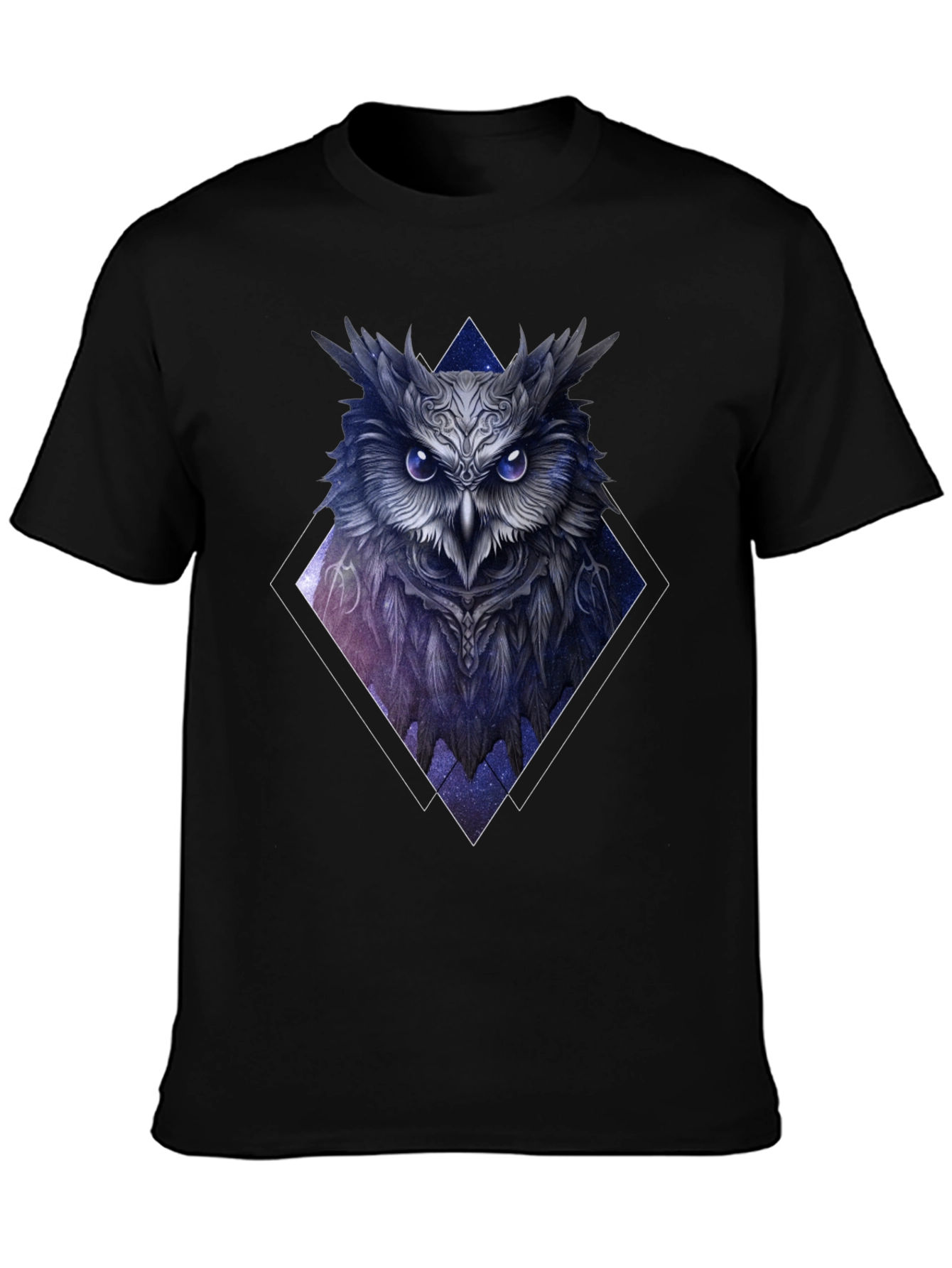 Black Mystic Owl Graphic Tee - Dark Academia Style view 3