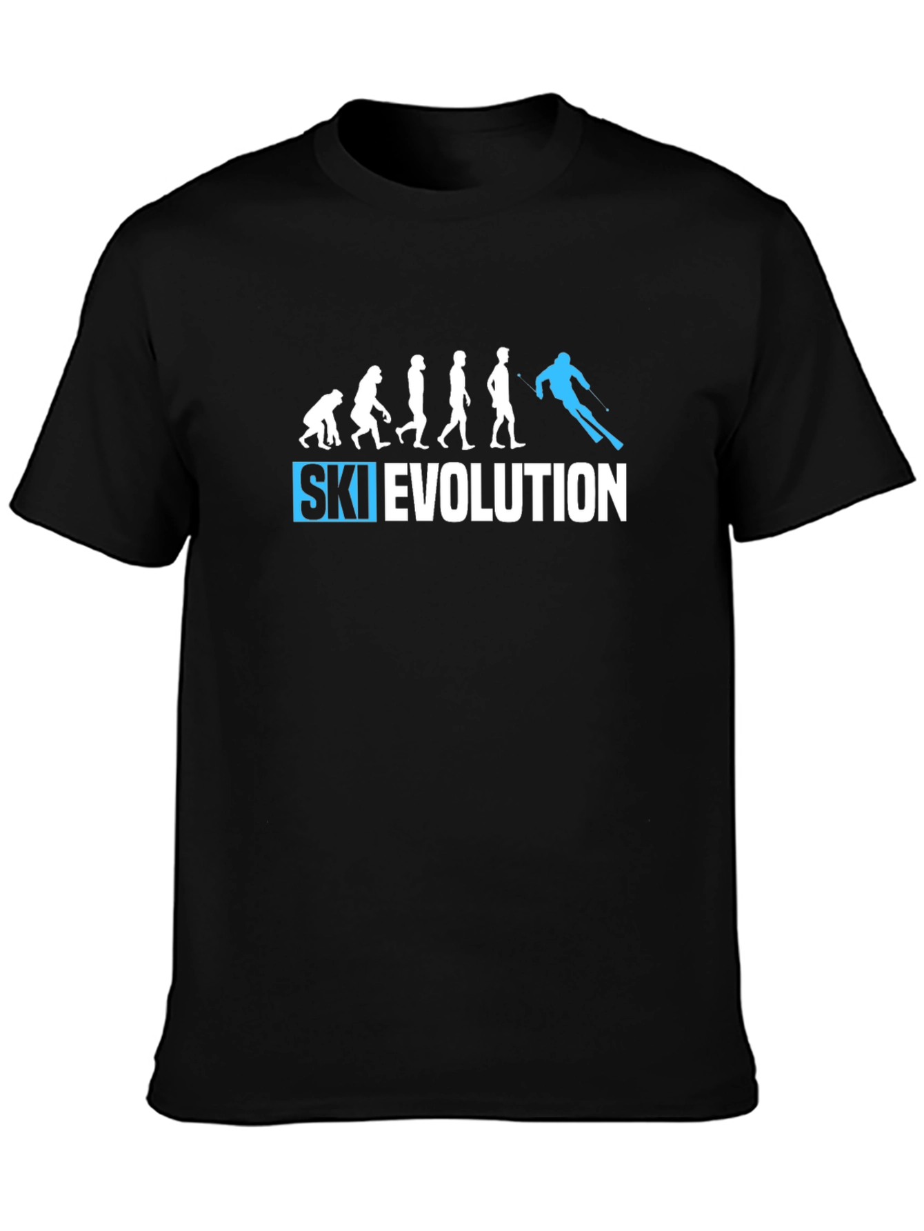 Black Ski Evolution Black T-Shirt view 3