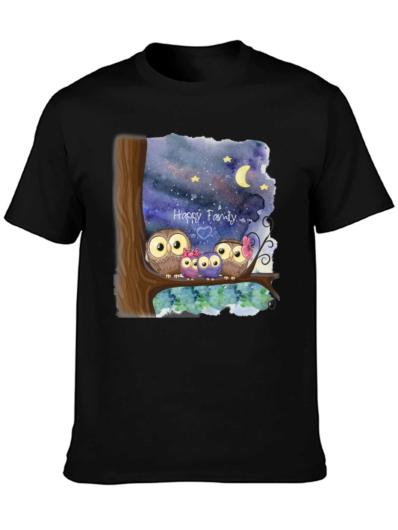Owl Family T-Shirt - Happy Family Tee - 3