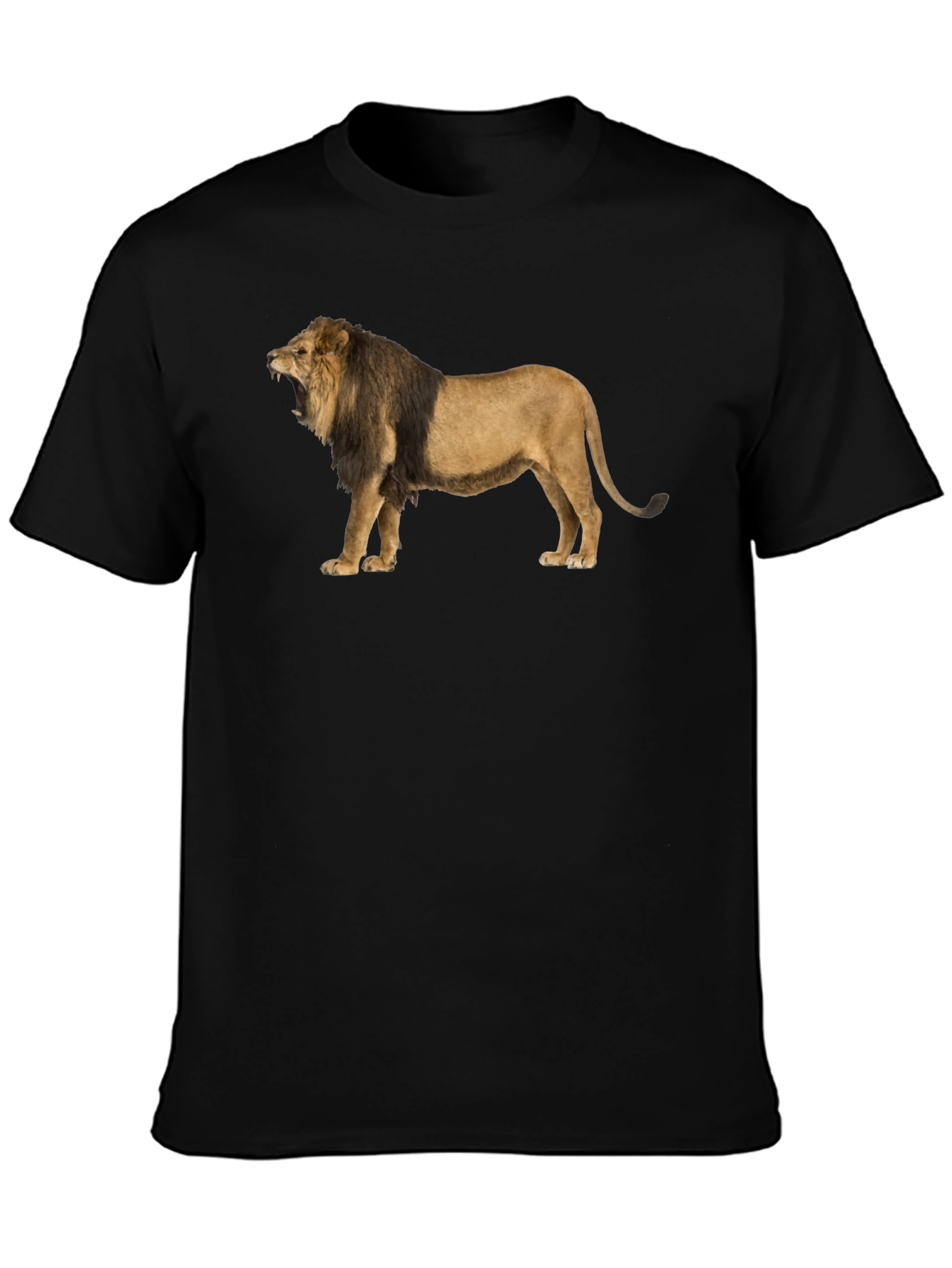 Black Lion Graphic Tee - Mens Black T-Shirt view 3
