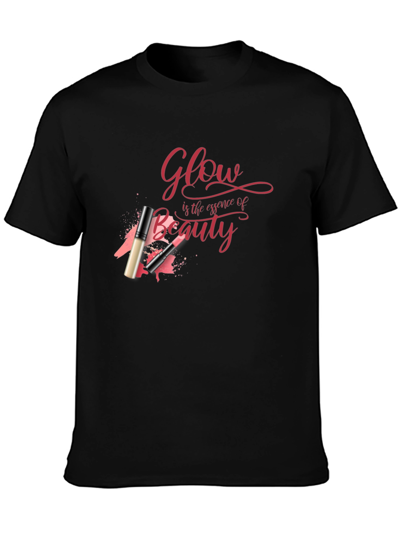 Black Glow is the Essence of Beauty Graphic Tee view 3