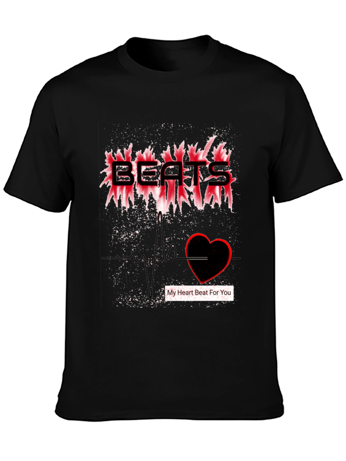 Black Beats of My Heart T-Shirt view 3