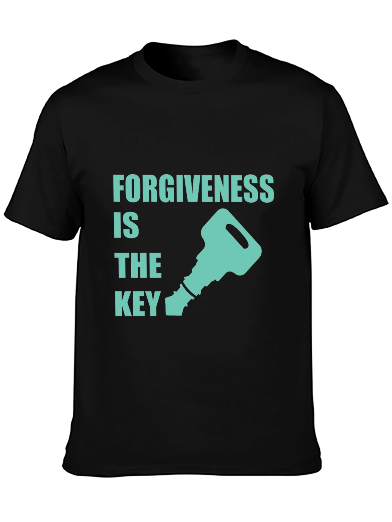 Black Forgiveness is the Key Graphic T-Shirt view 3