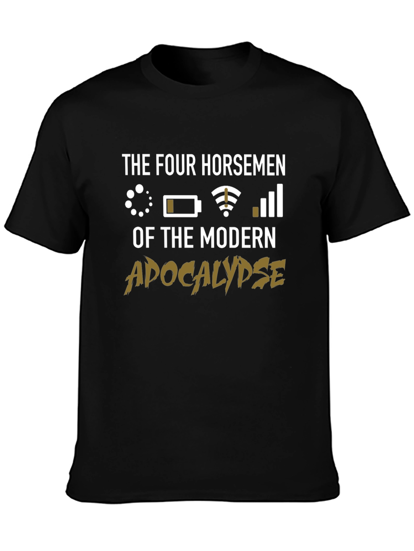 Black Modern Apocalypse T-Shirt view 3