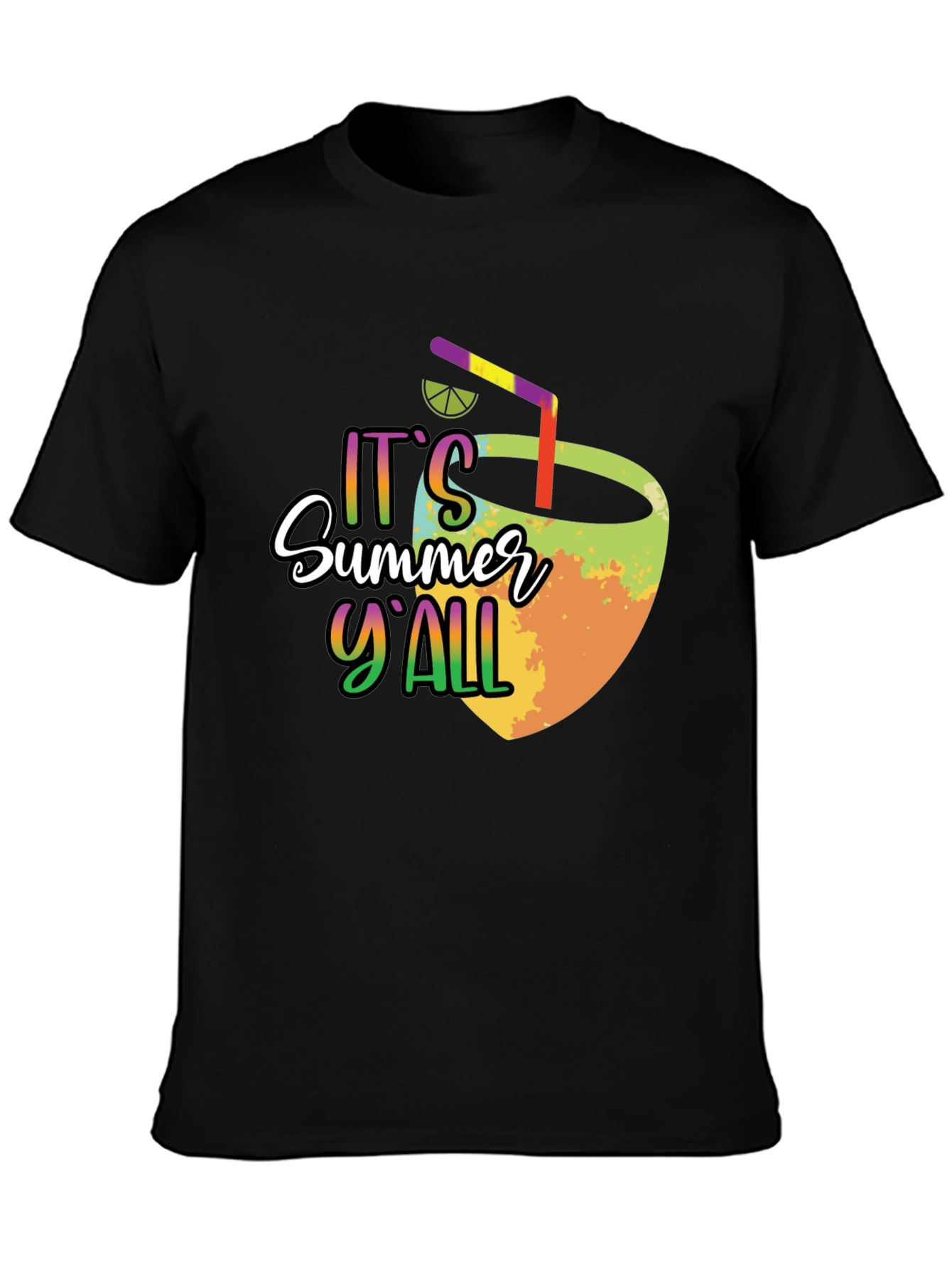 Black It's Summer Y'all Graphic Tee view 3