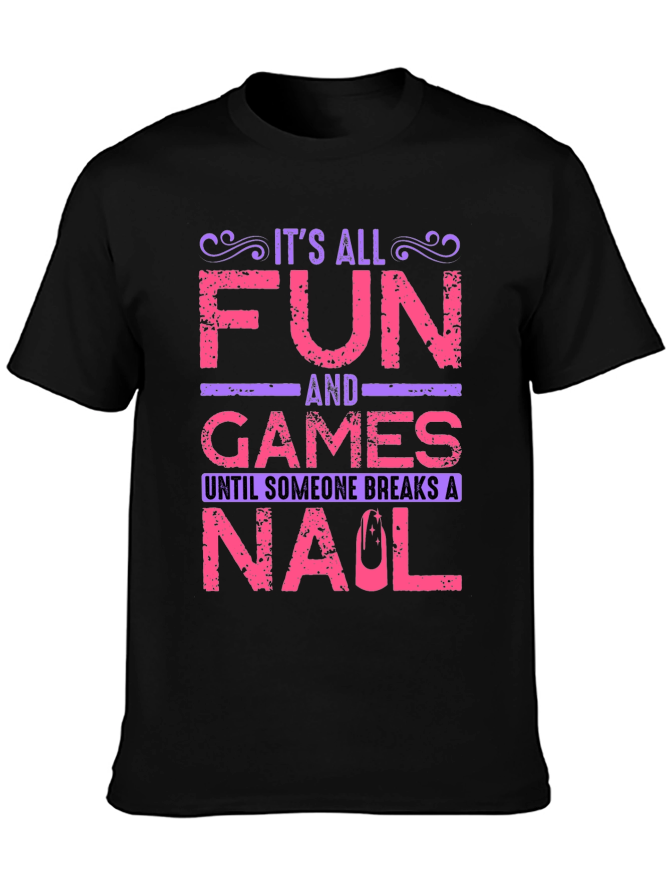 Black Fun and Games T-Shirt view 3