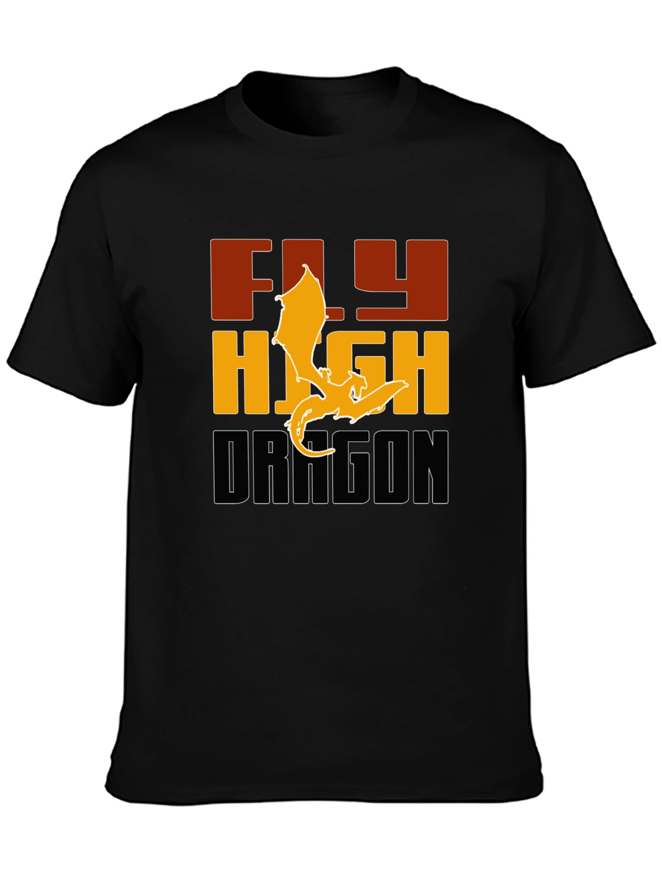 Black Fly High Dragon Graphic Tee - Bold & Stylish view 3