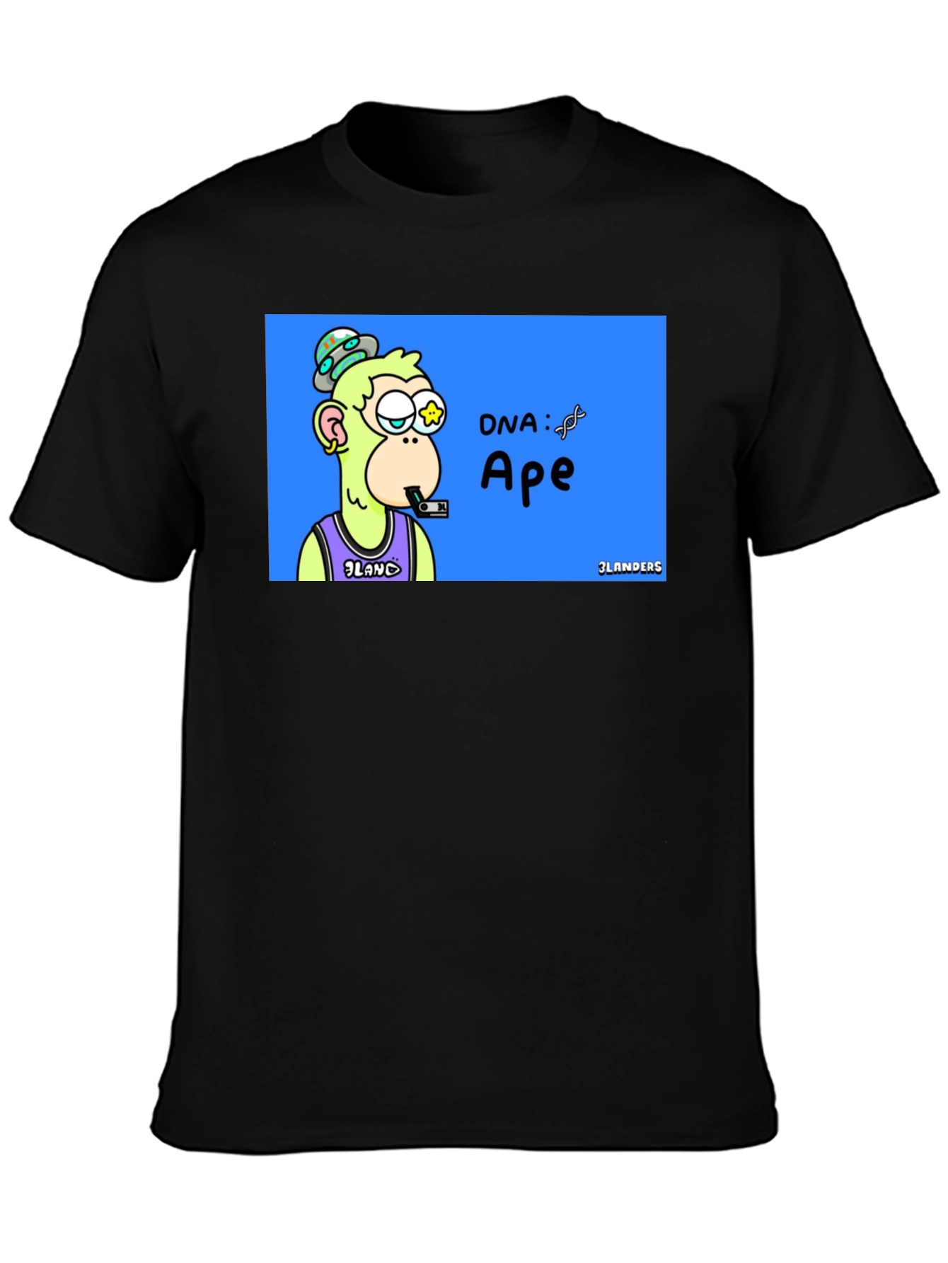 Black Ape DNA Graphic T-Shirt - Unique Design view 3