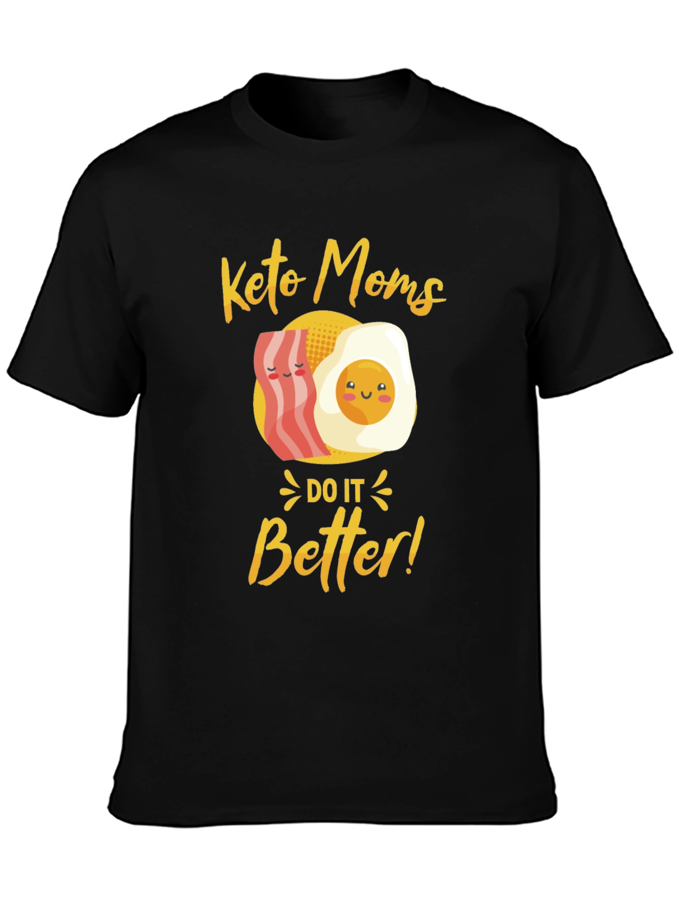Black Keto Moms Do It Better T-Shirt view 3