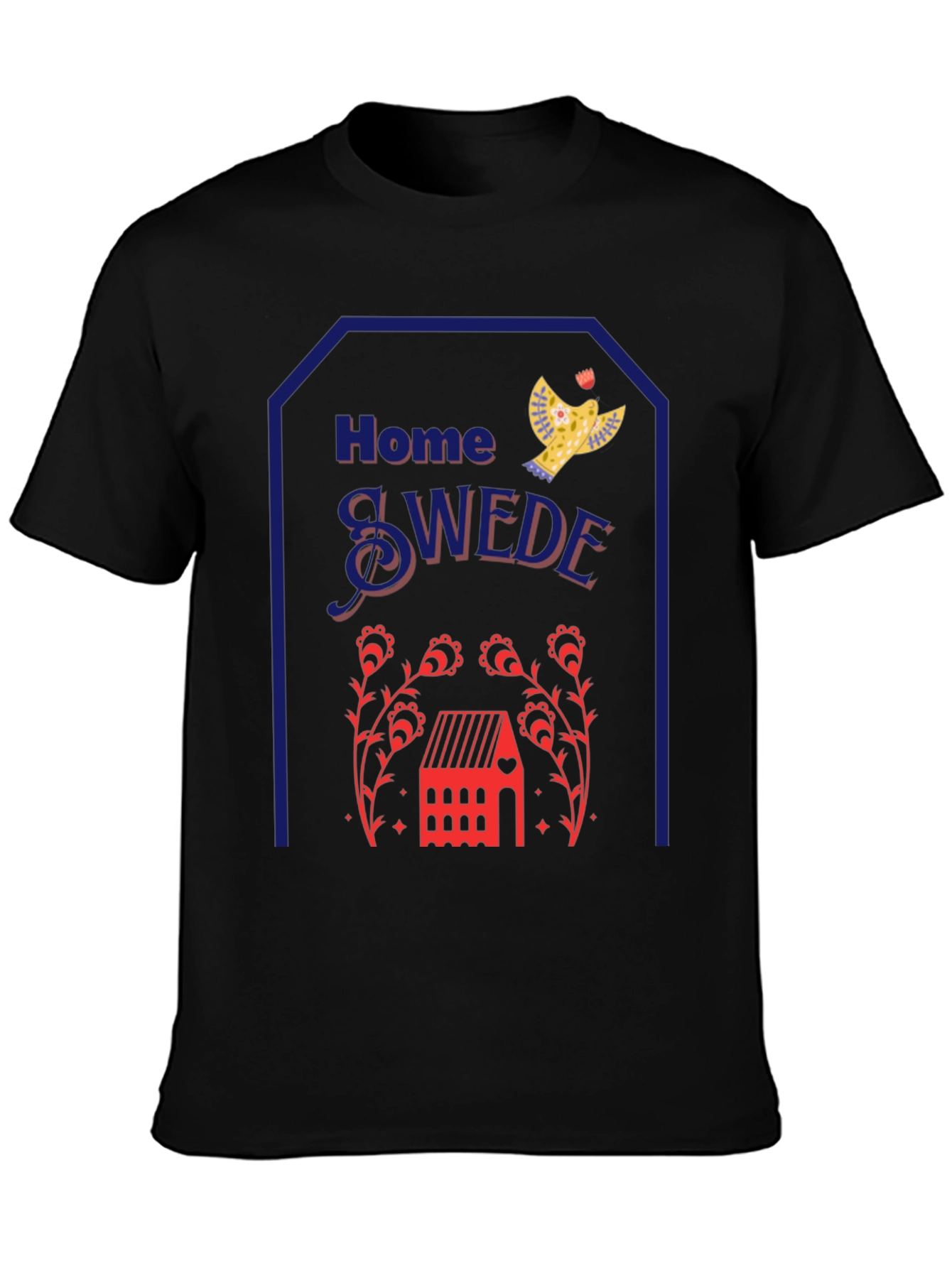 Black Home Swede Graphic T-Shirt view 3