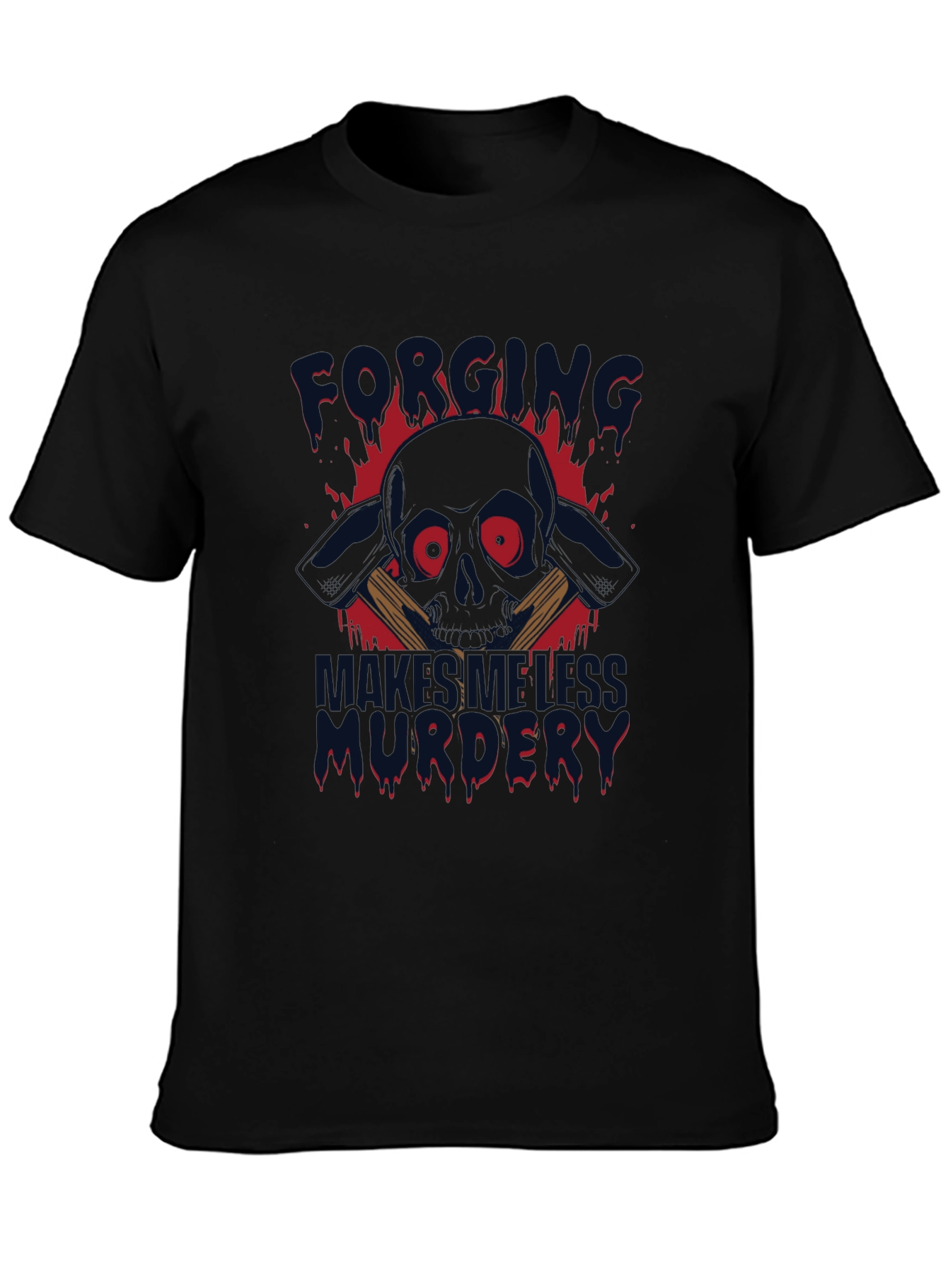 Black Forging Minds Sleeveless Murder T-Shirt view 3