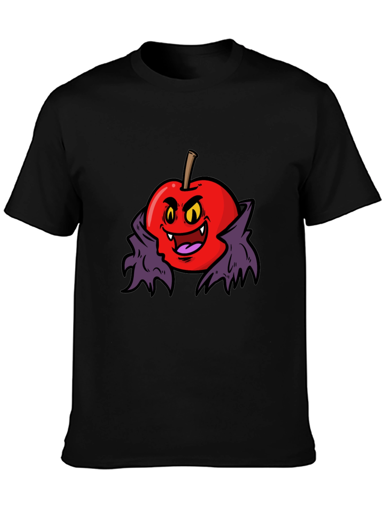 Black Vampire Apple Graphic Tee view 3