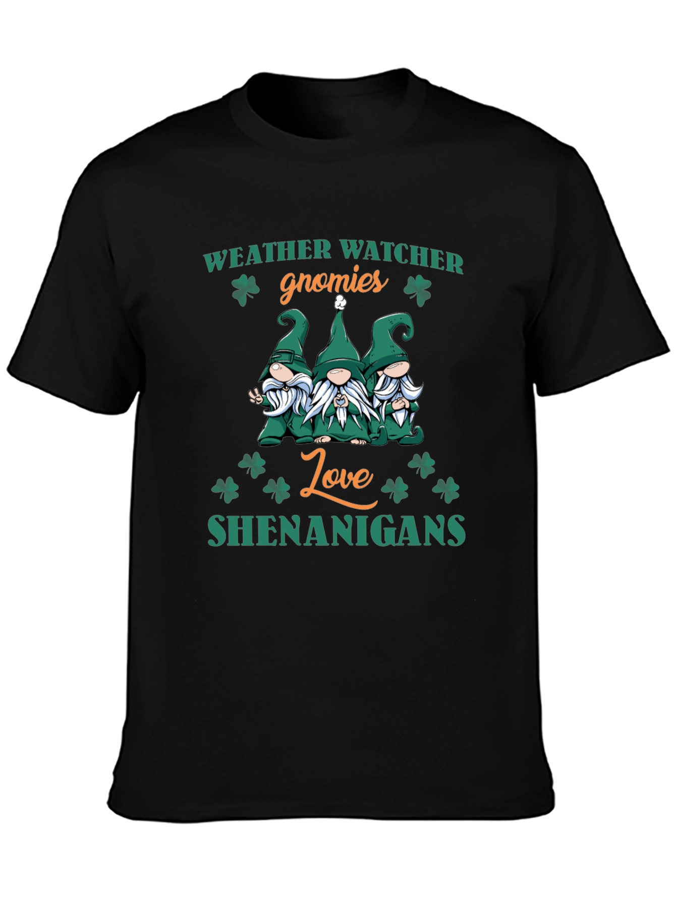 Weather Watcher Gnomies St. Patrick's Day T-Shirt - 3