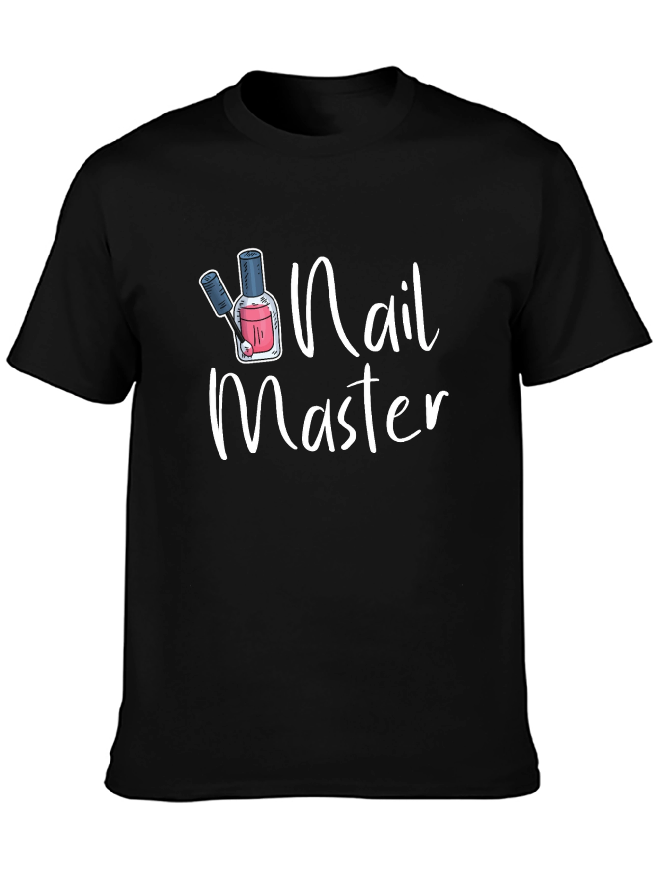 Nail Master Black T-Shirt | Nail Technician Apparel - 3