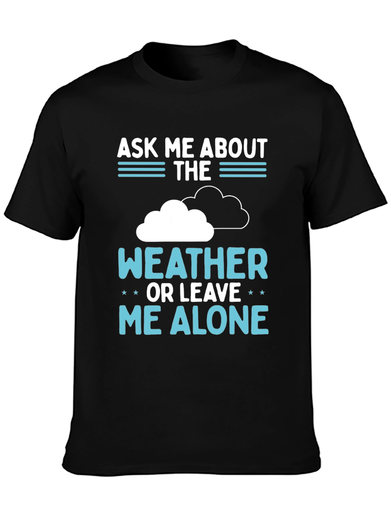Black Weather Fan T-Shirt view 3