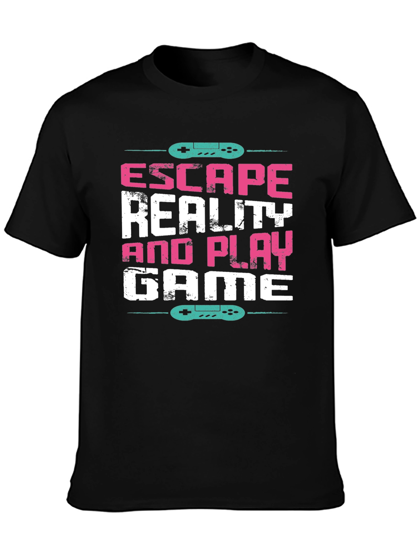 Black Escape Reality and Play Game Tee view 3