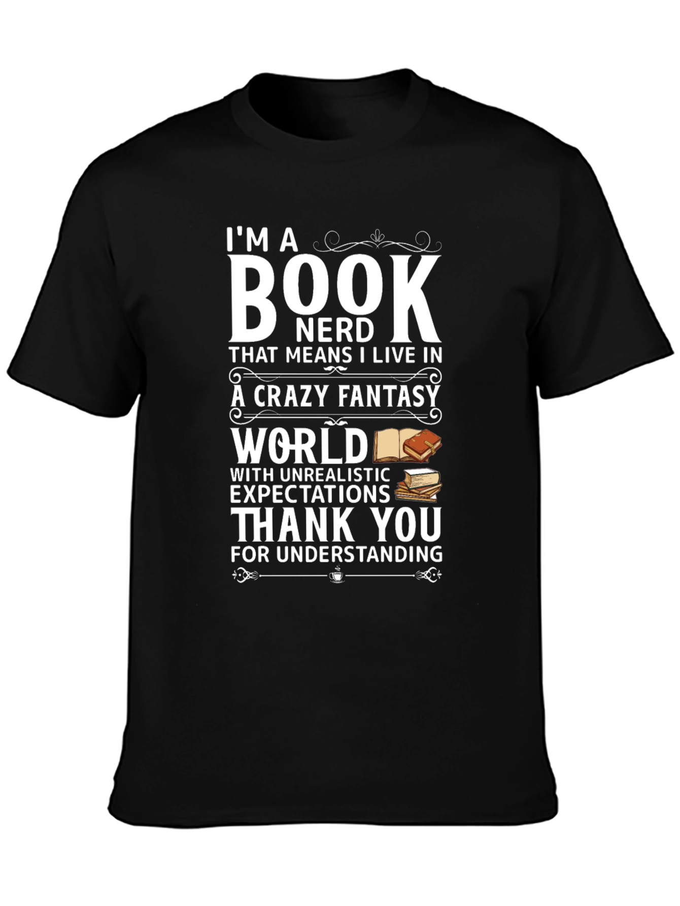 Black Book Nerd T-Shirt: Fantasy World Tee view 3