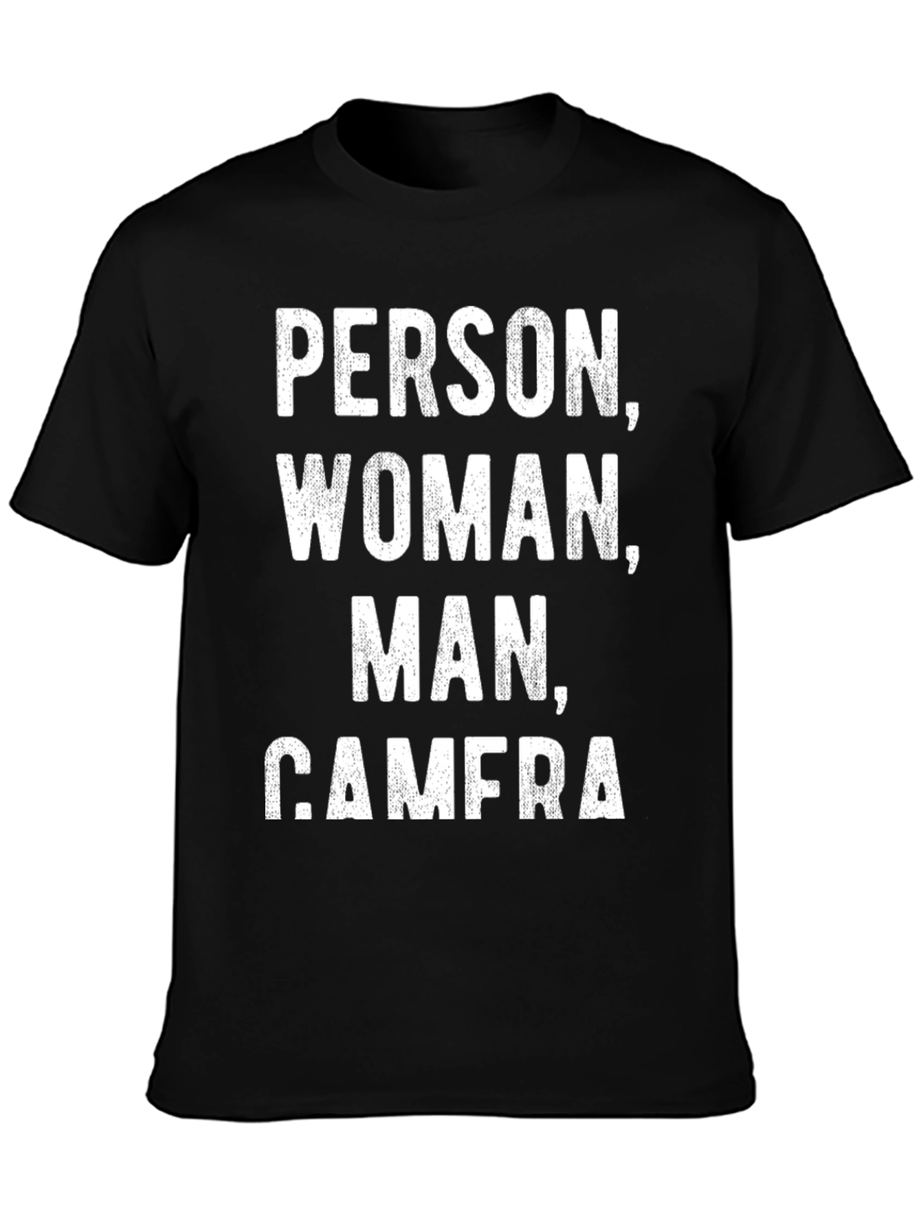 Black Person Woman Man Camera T-Shirt Funny Political Tee view 3