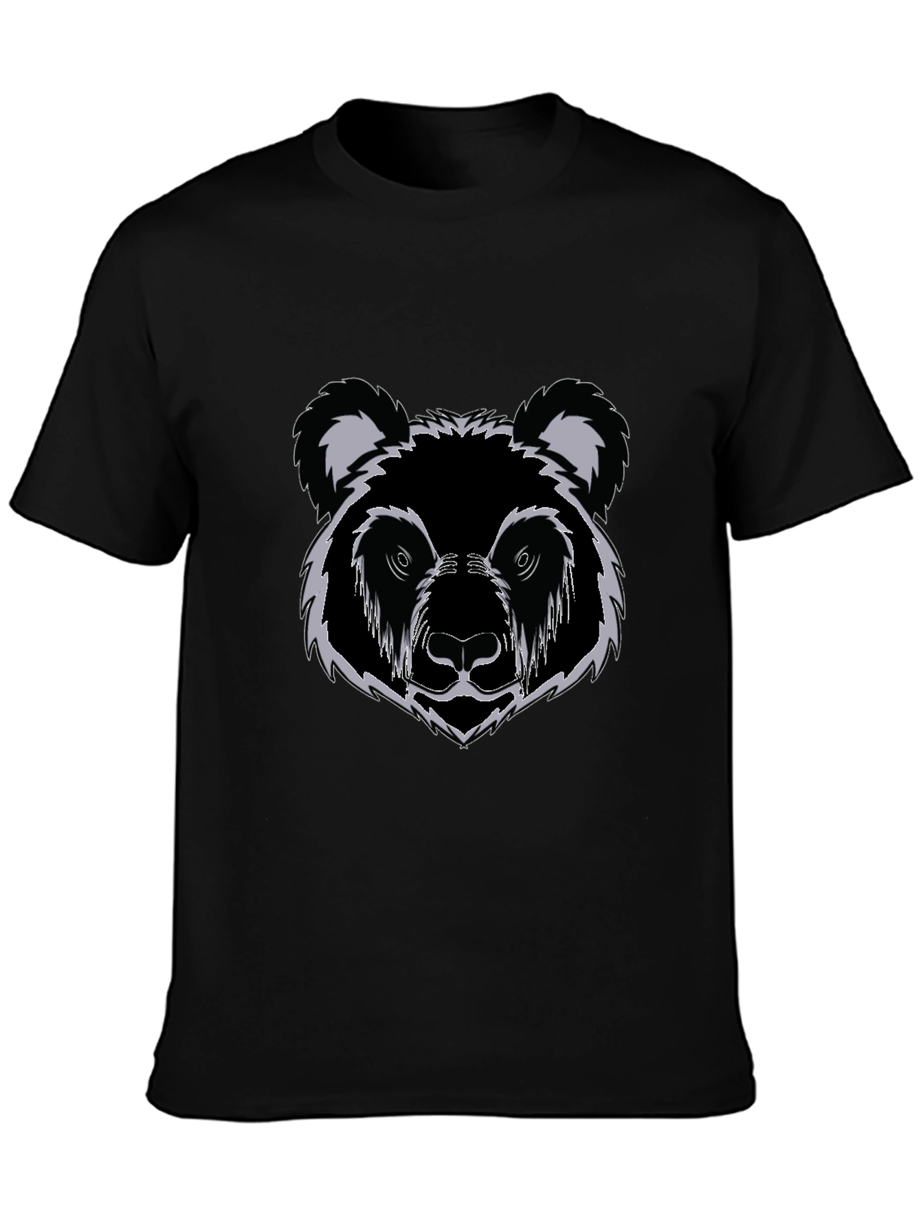Black Black Bear Graphic Print T-Shirt view 3