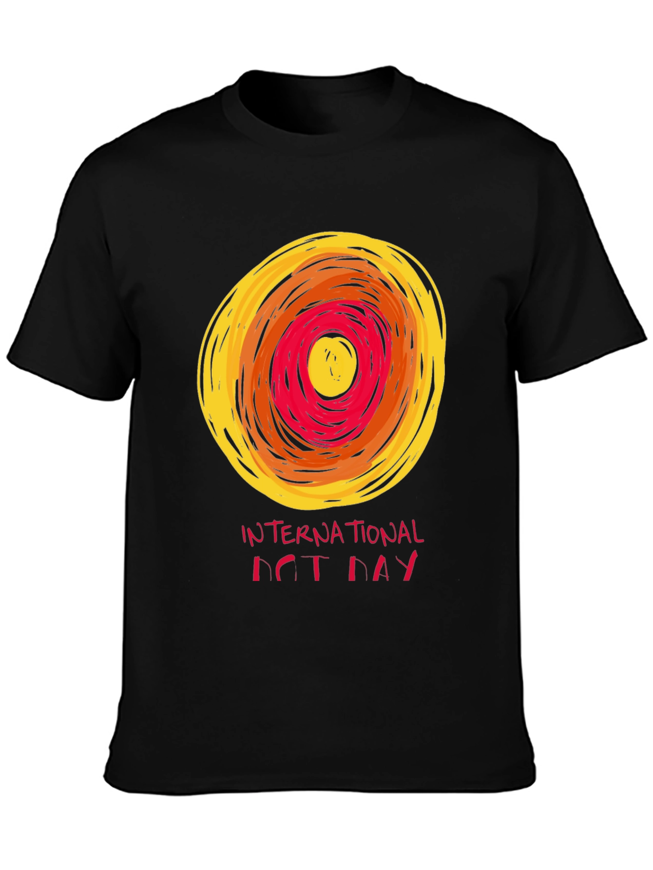 Black International Dot Day Graphic Tee - Artistic Design view 3
