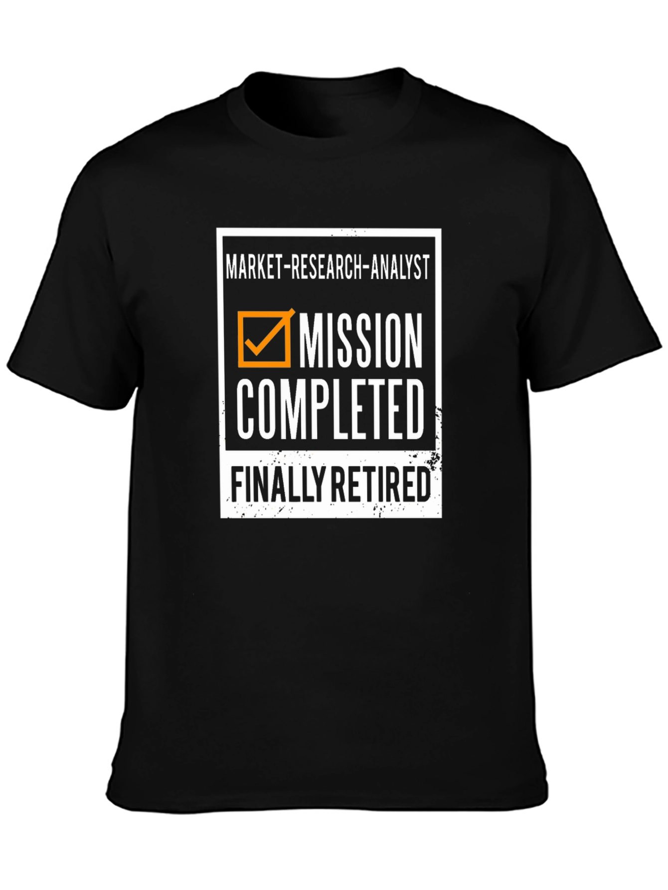 Black Market Research Analyst Retired T-Shirt view 3