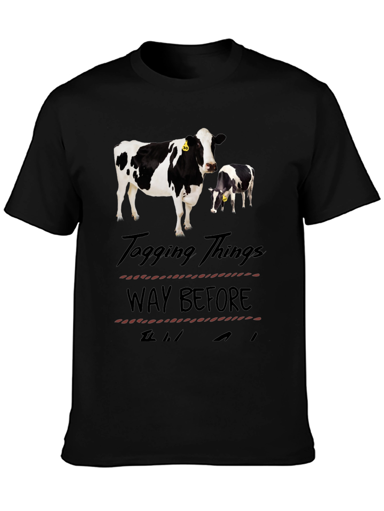 Black Cow Tagging T-Shirt - Way Before view 3
