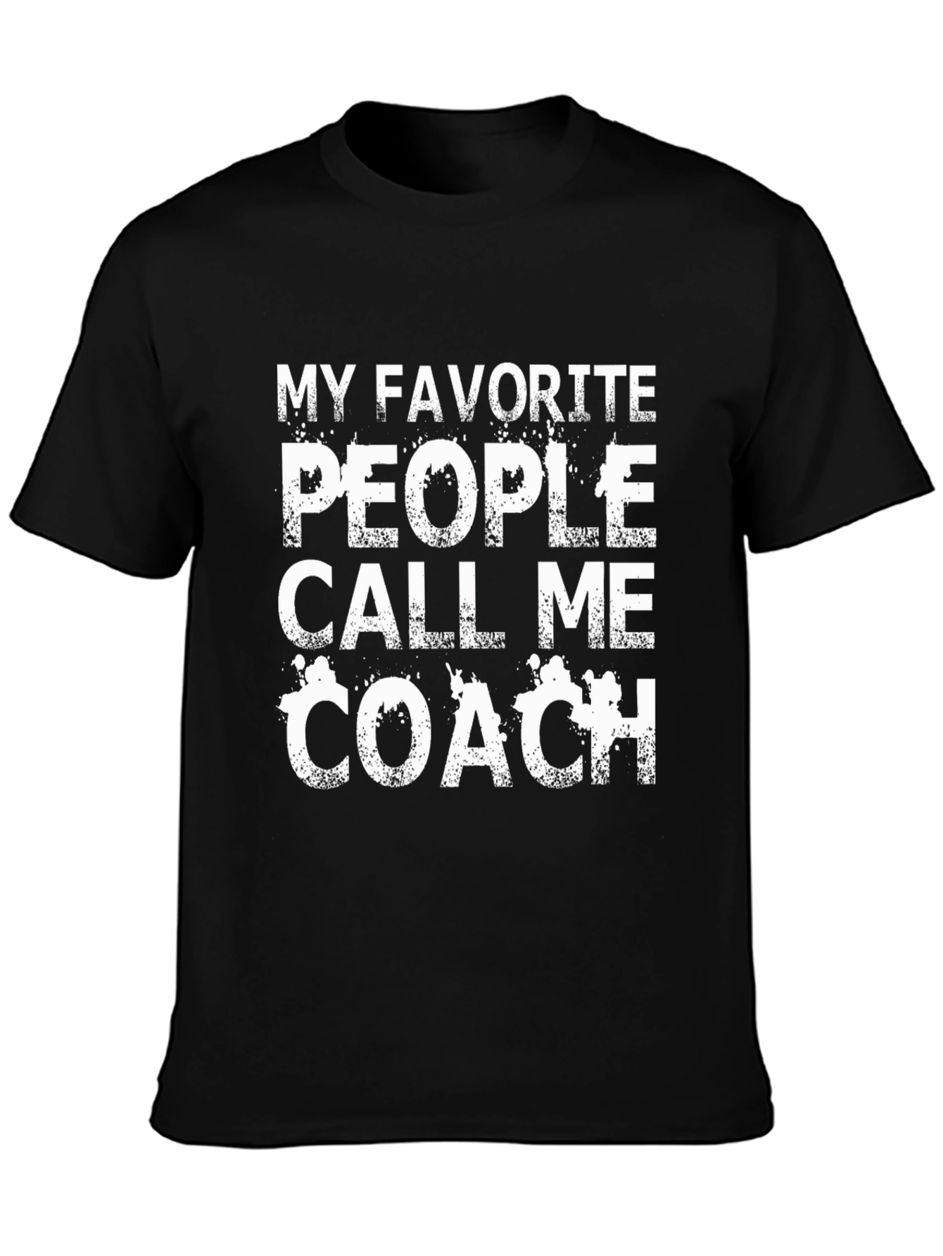 Black My Favorite People Call Me Coach T-Shirt view 3