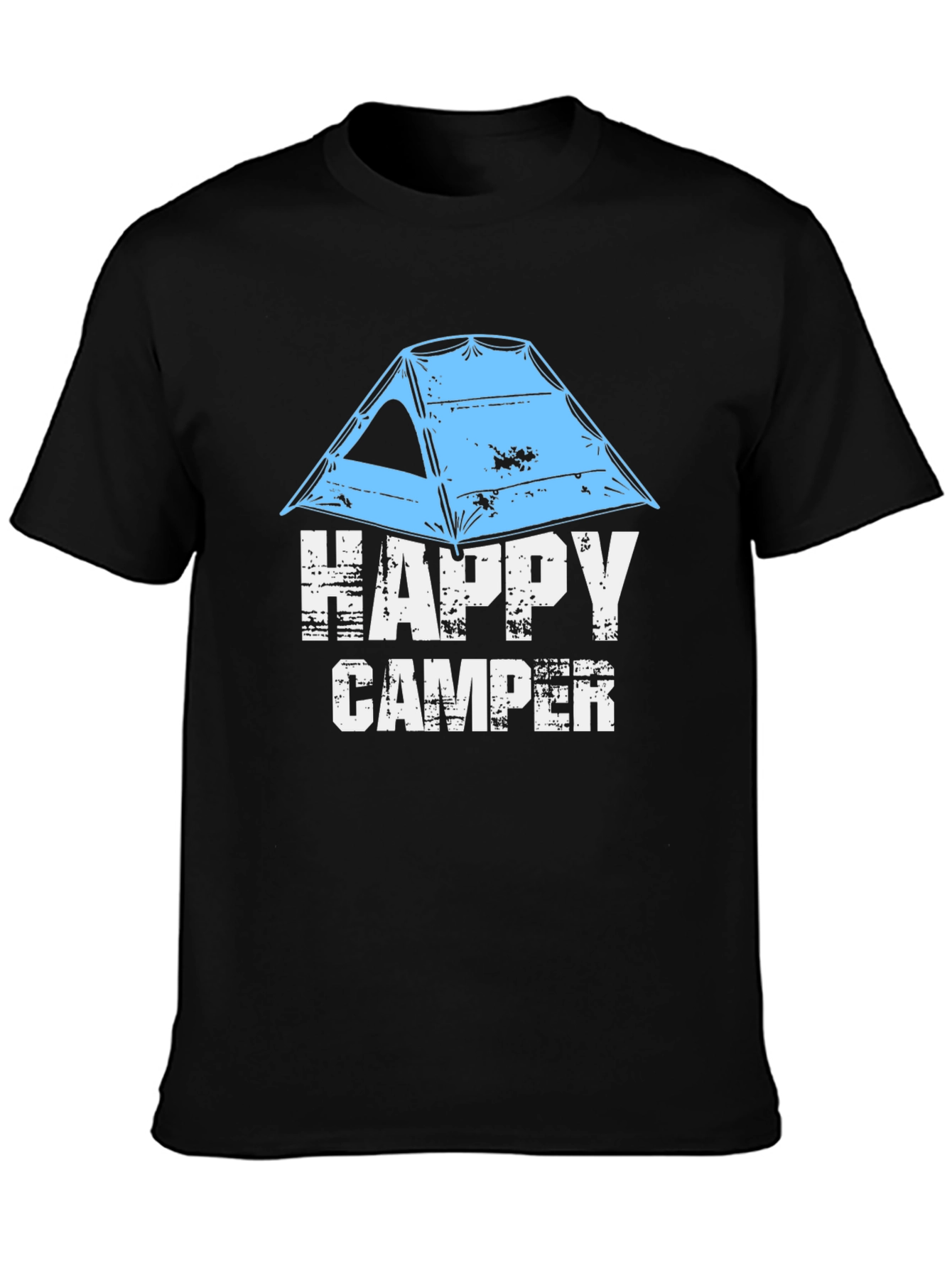 Black Happy Camper T-Shirt - Adventure Ready view 3