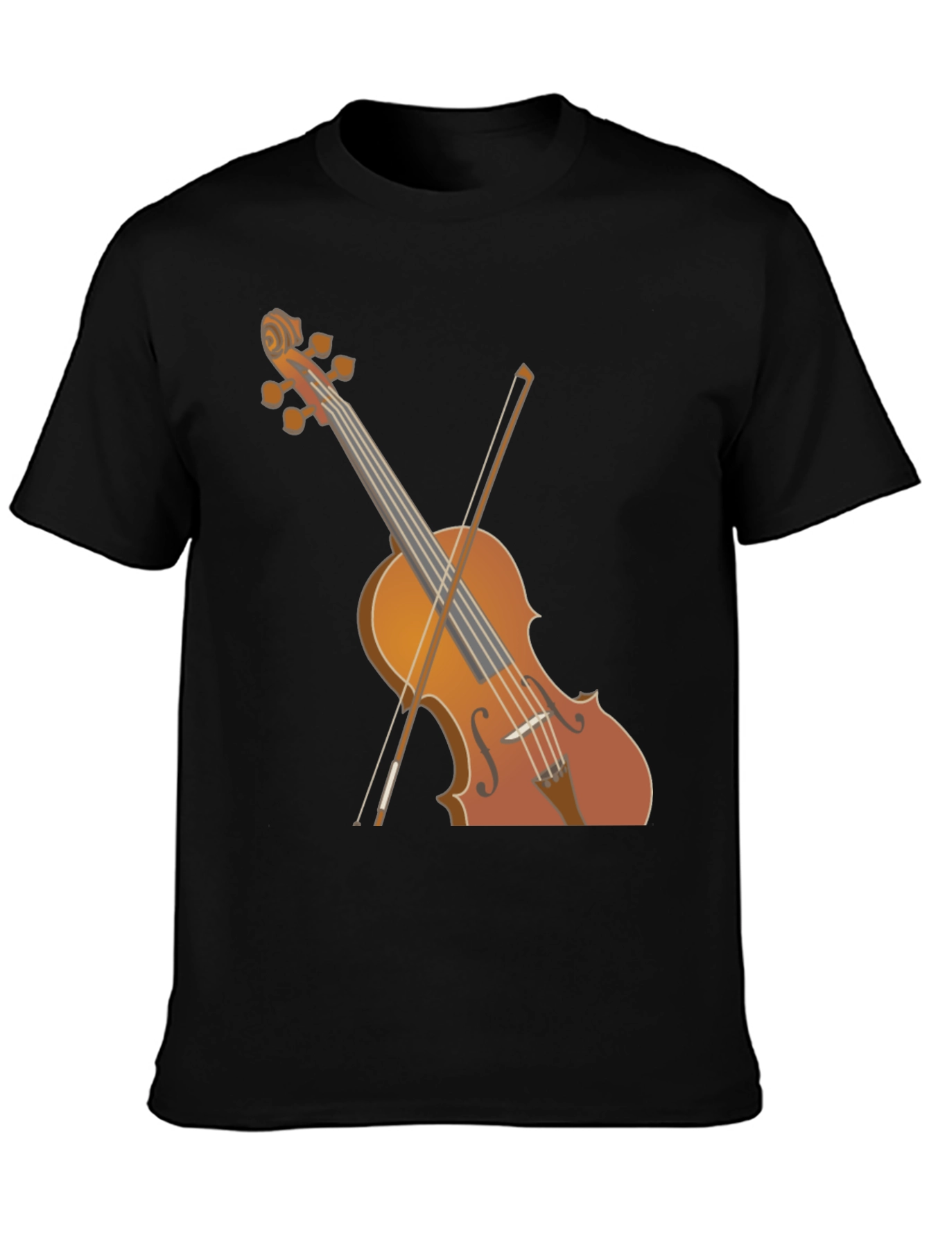 Black Violin Graphic Tee - Music Lover's T-Shirt view 3