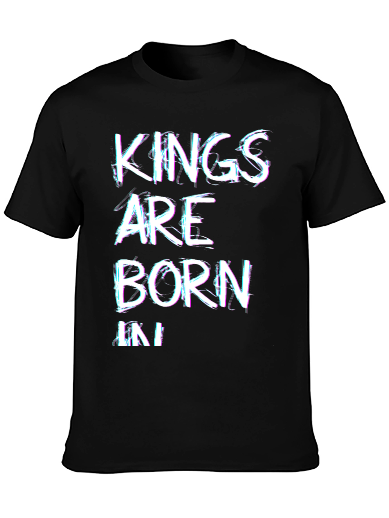 Black Kings Are Born In T-Shirt - Black view 3