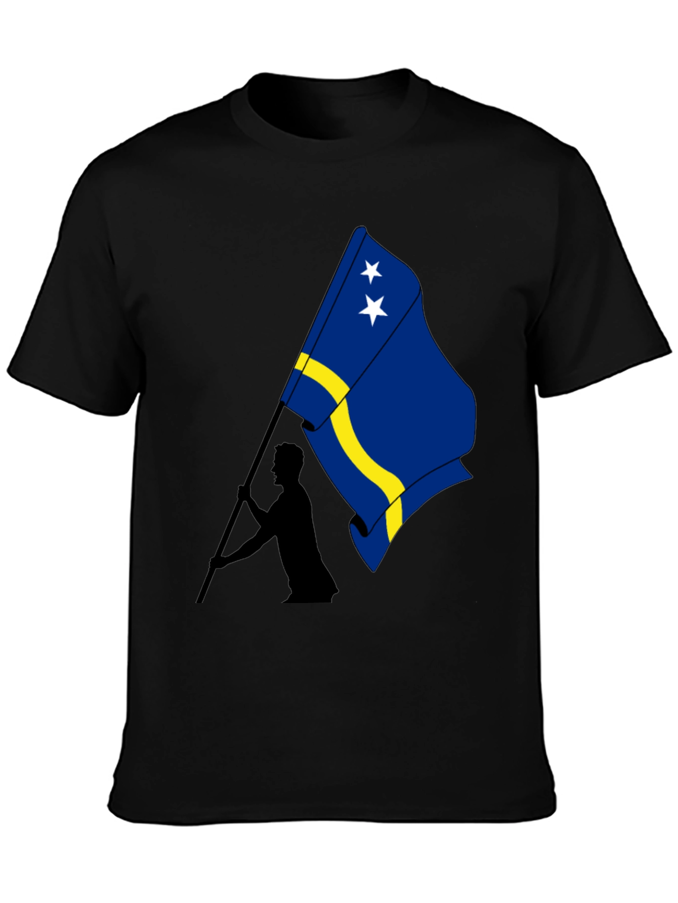Curaçao Flag Graphic Tee - Black - 3