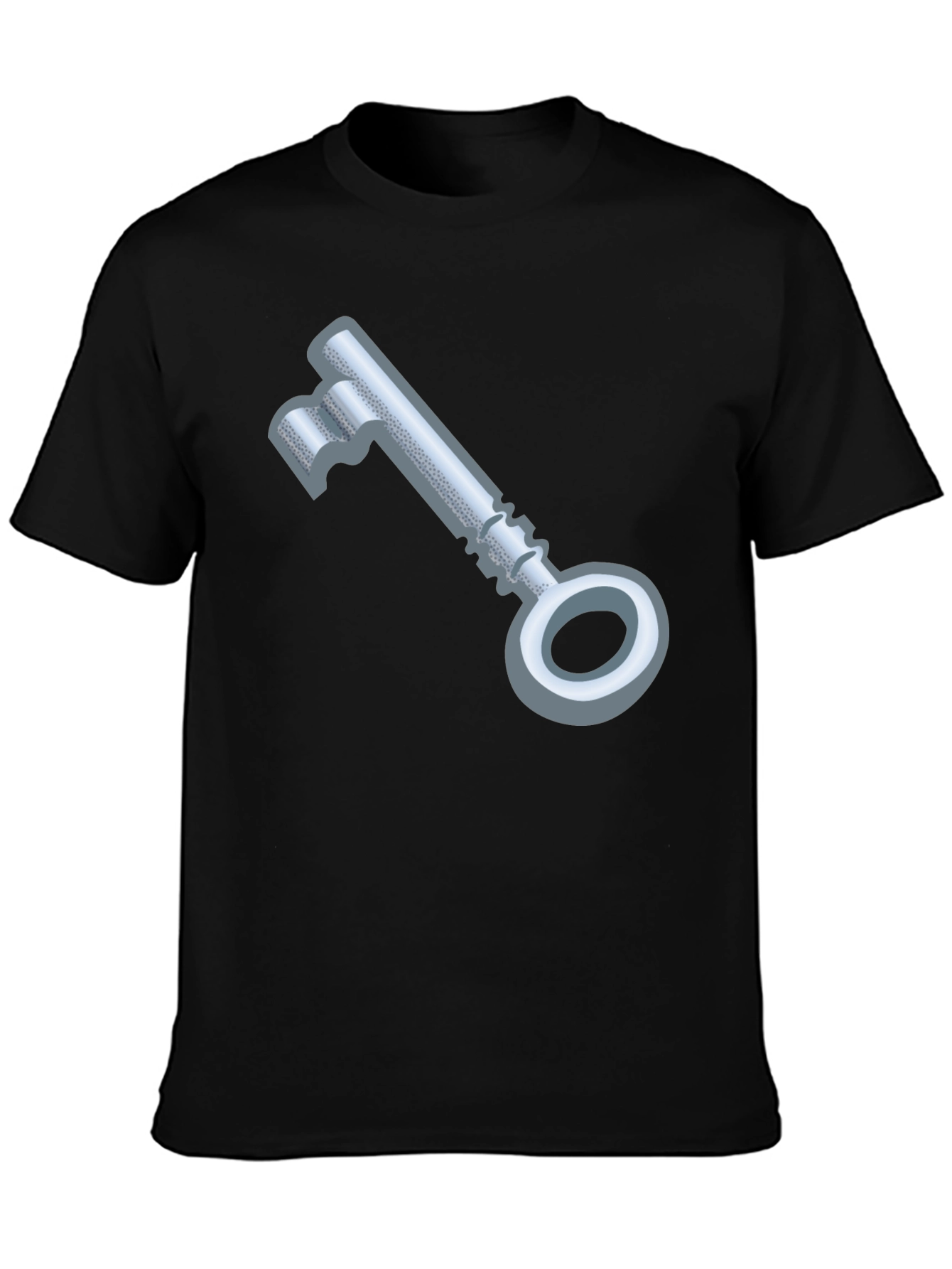Black Key Graphic Black T-Shirt view 3
