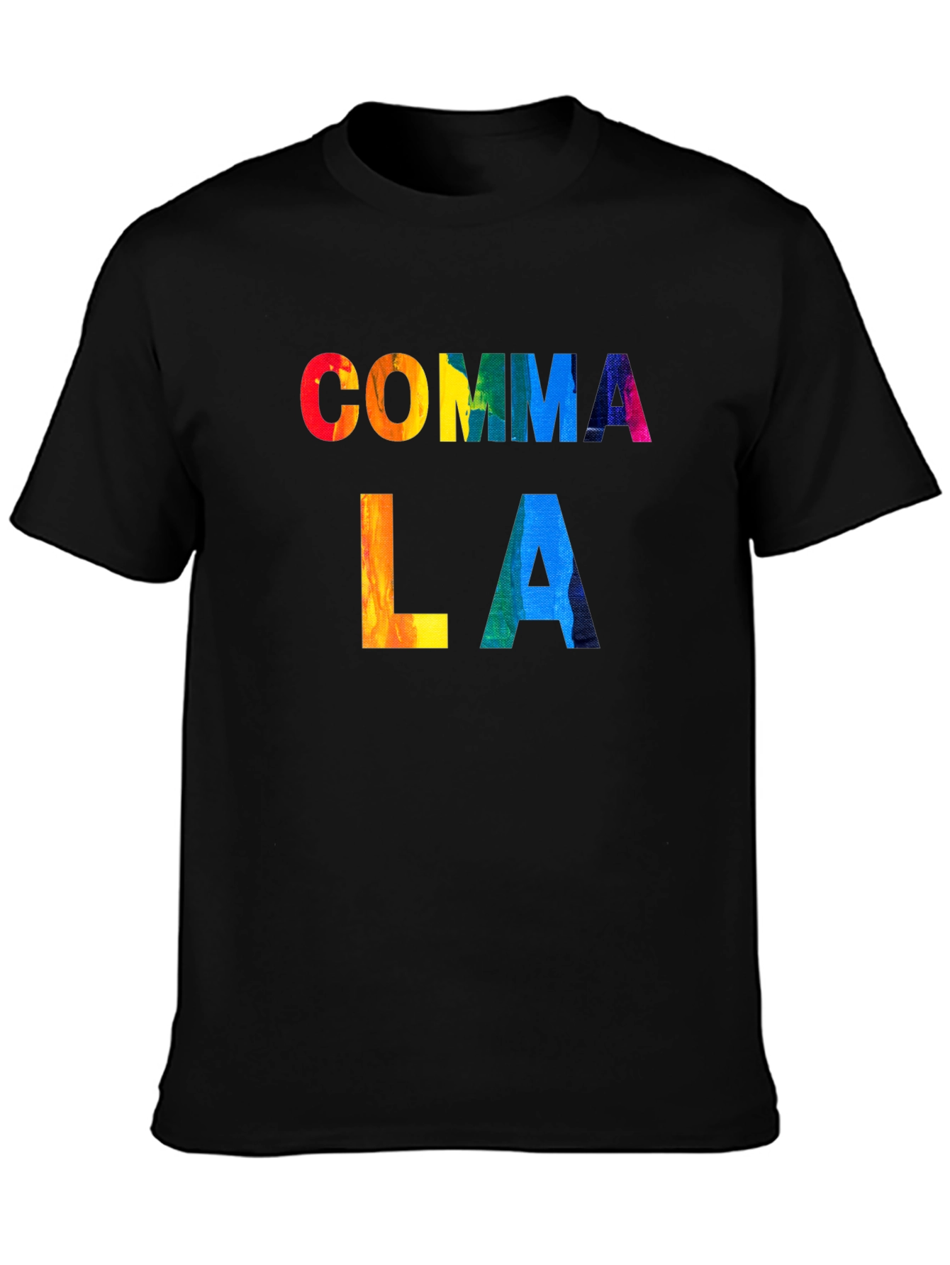 Black Comma LA Rainbow T-Shirt view 3