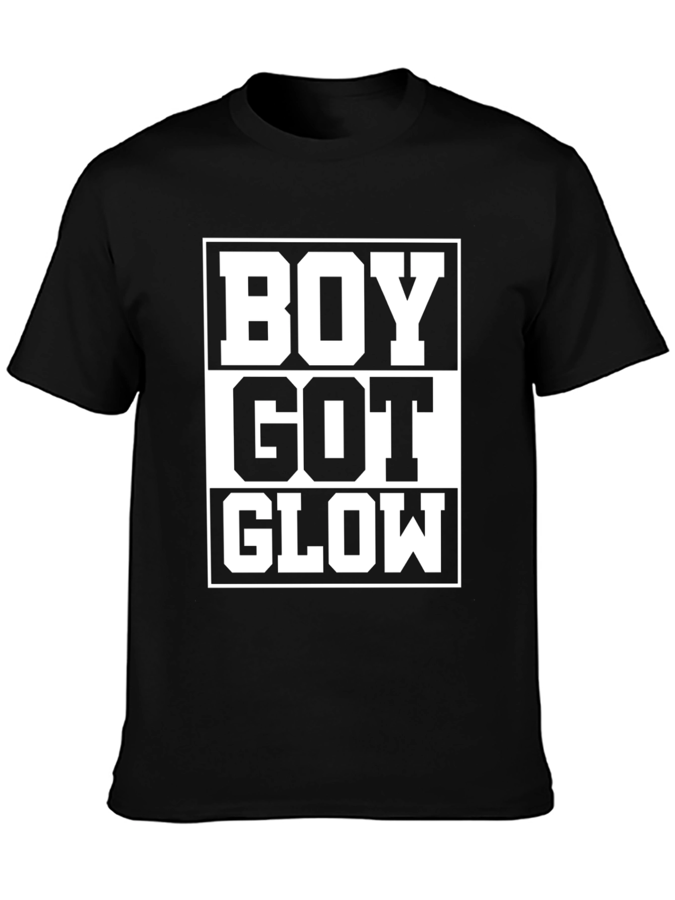 Black Boy Got Glow Graphic T-Shirt - Trendy Streetwear Tee view 3