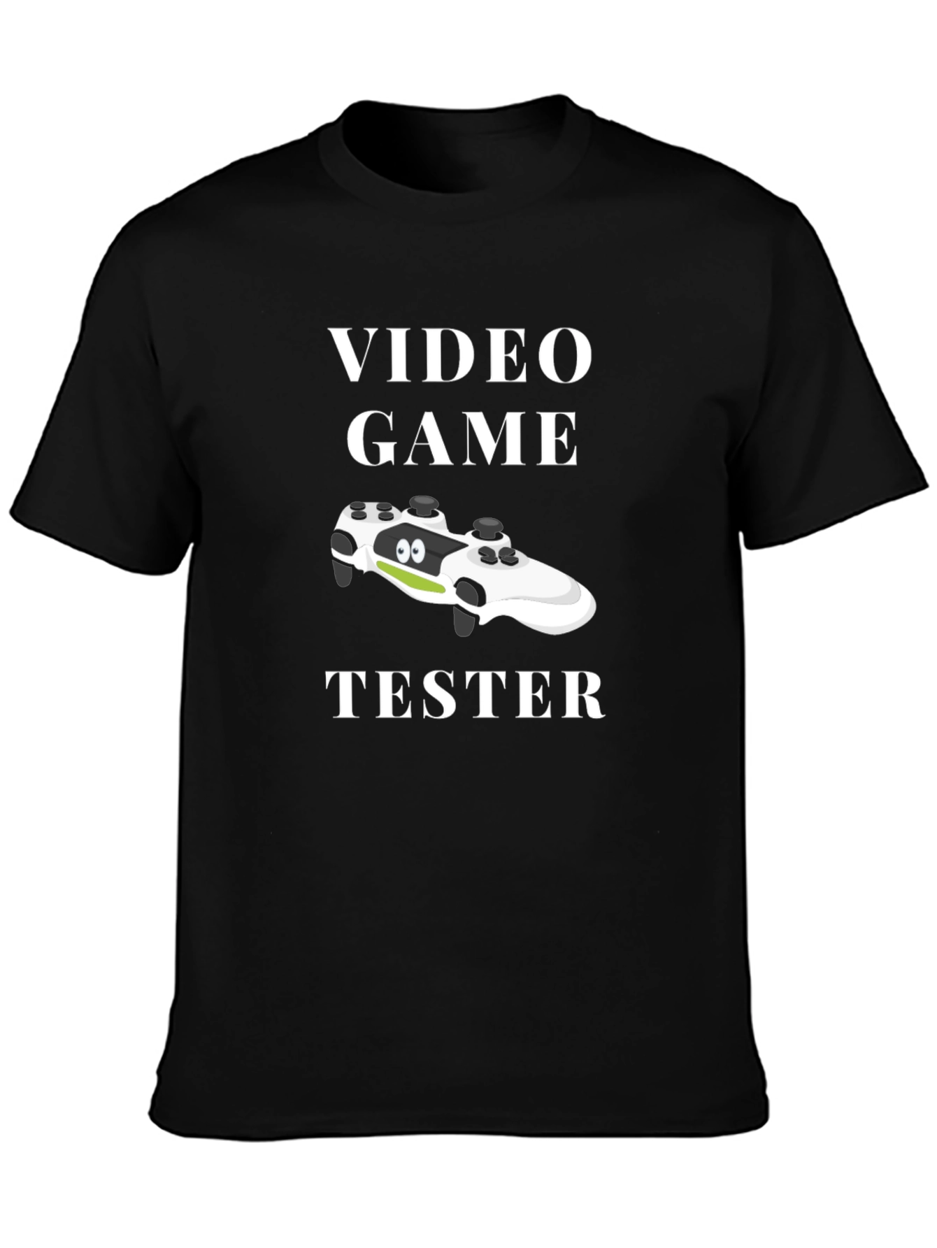 Black Video Game Tester Funny Gamer T-Shirt view 3