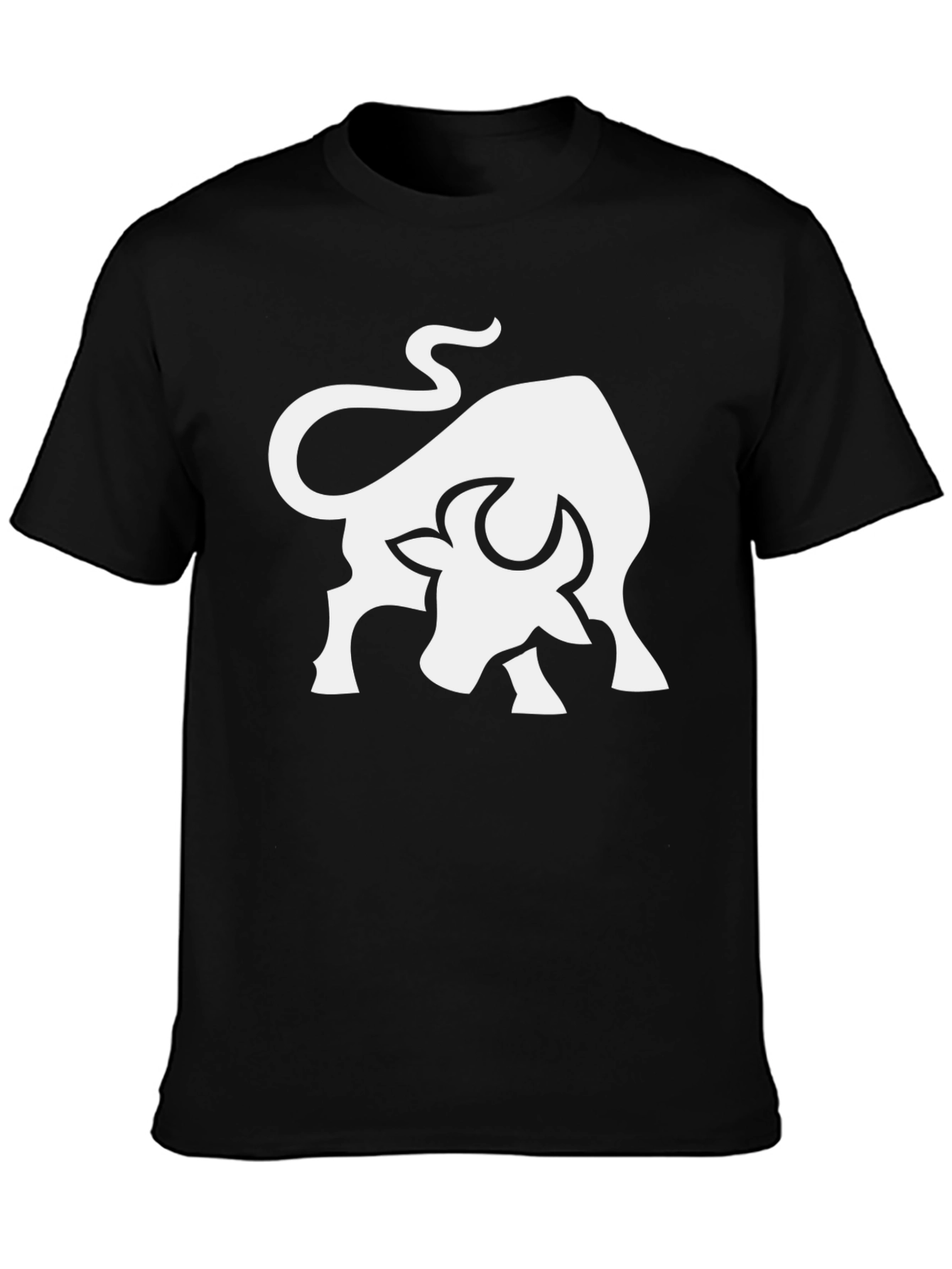 Black Bull Graphic Tee - Black Cotton Blend view 3