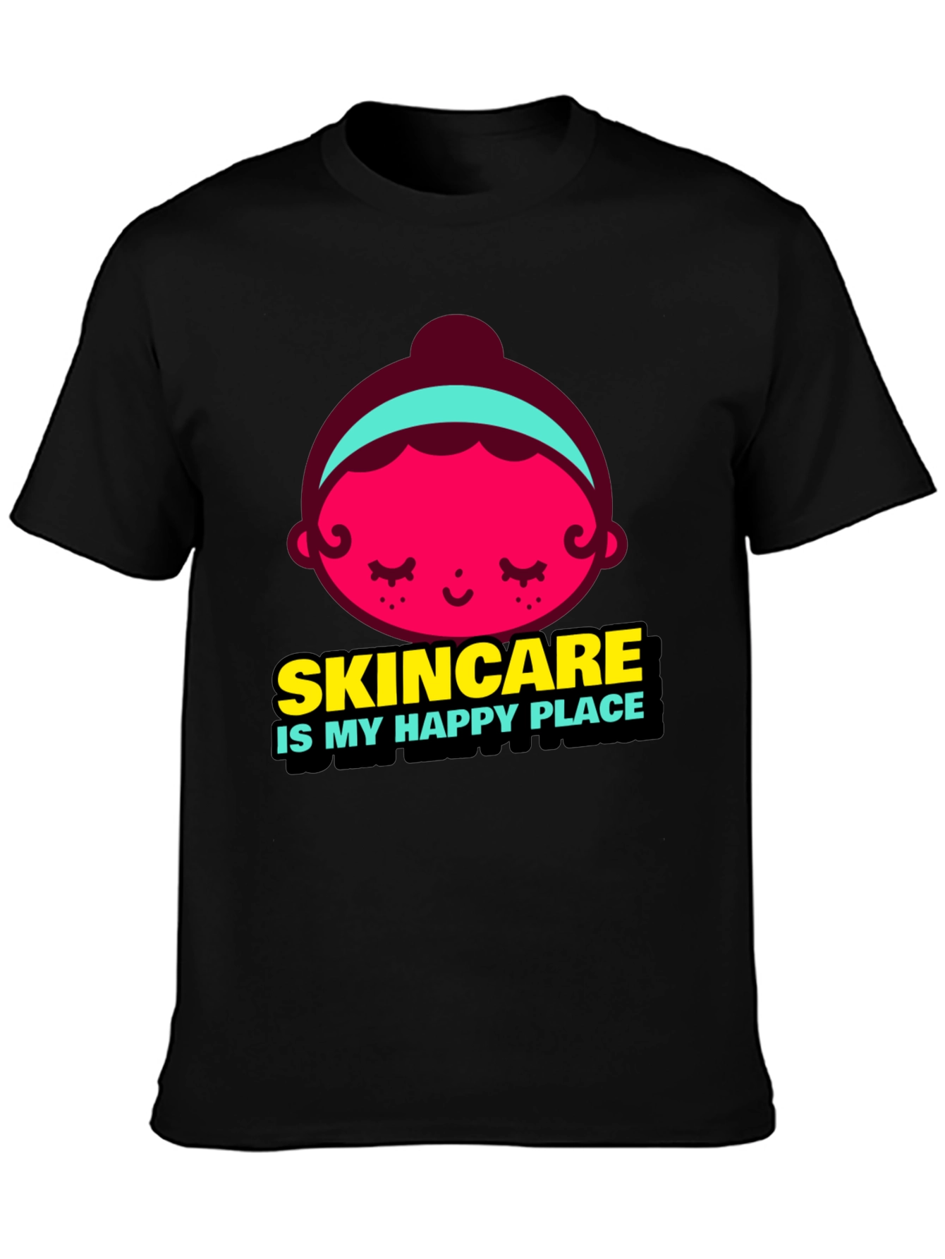 Black Skincare Is My Happy Place Graphic Tee view 3
