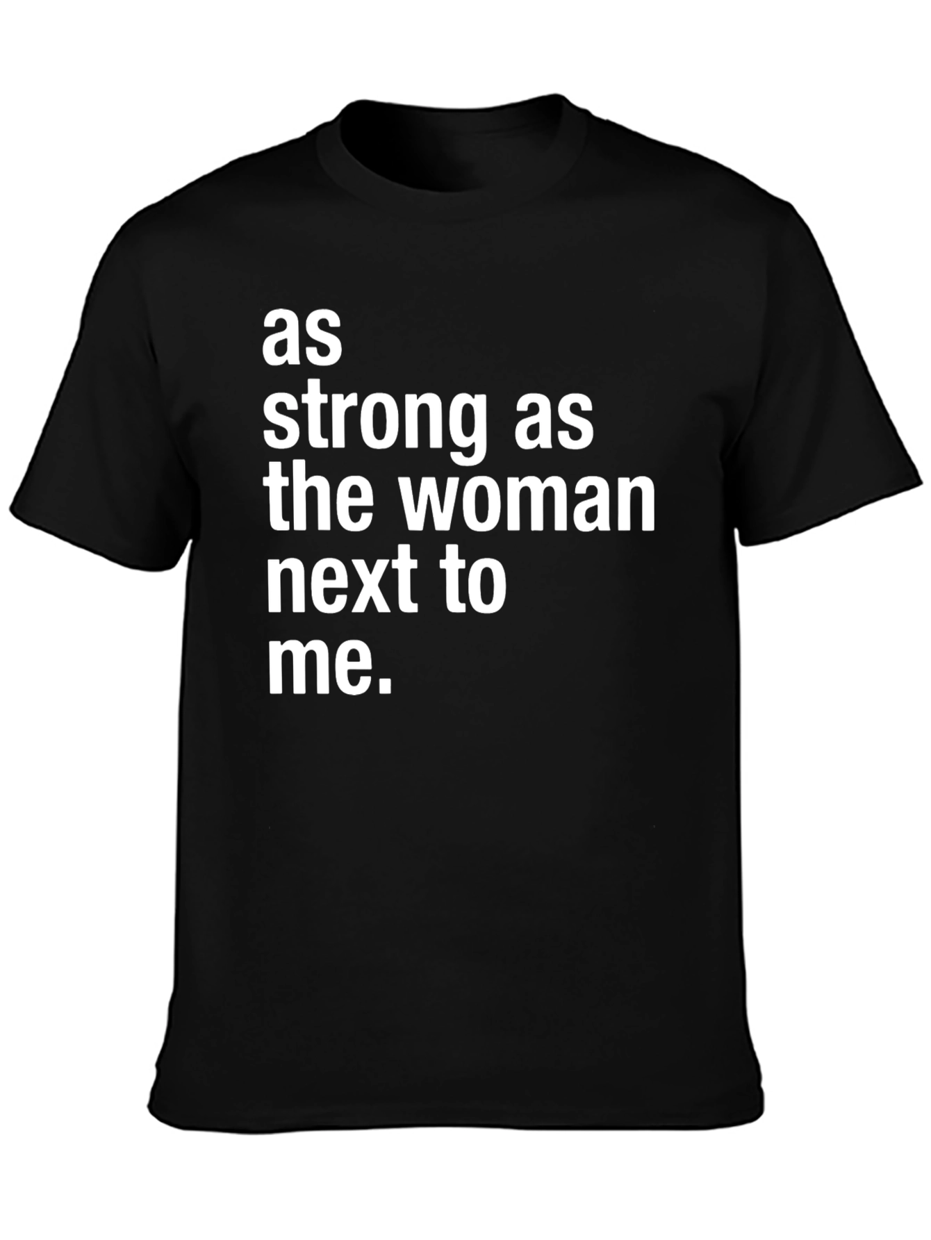 Black Strong Woman Tee - Empowering Graphic T-Shirt view 3