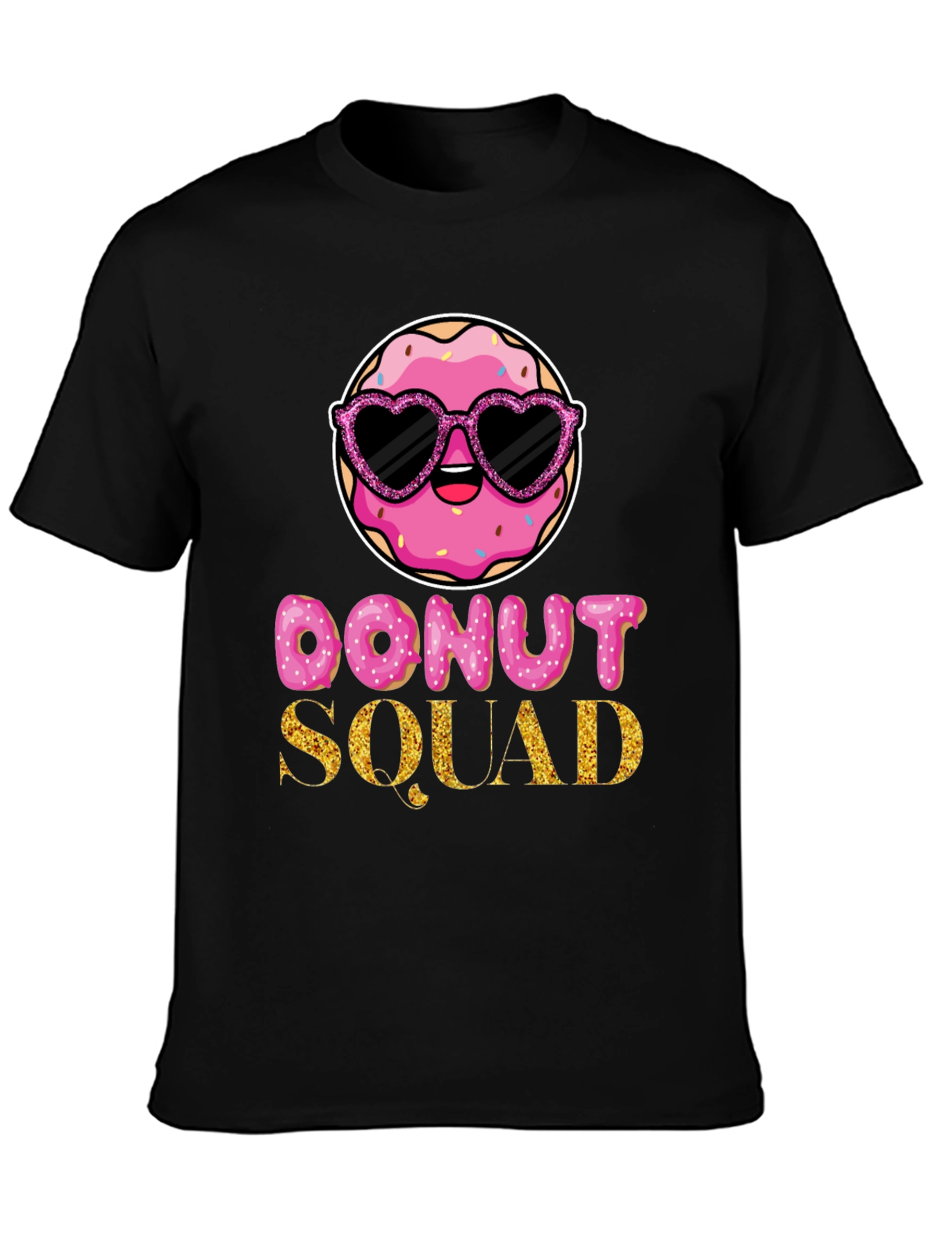 Black Donut Squad Graphic Tee view 3