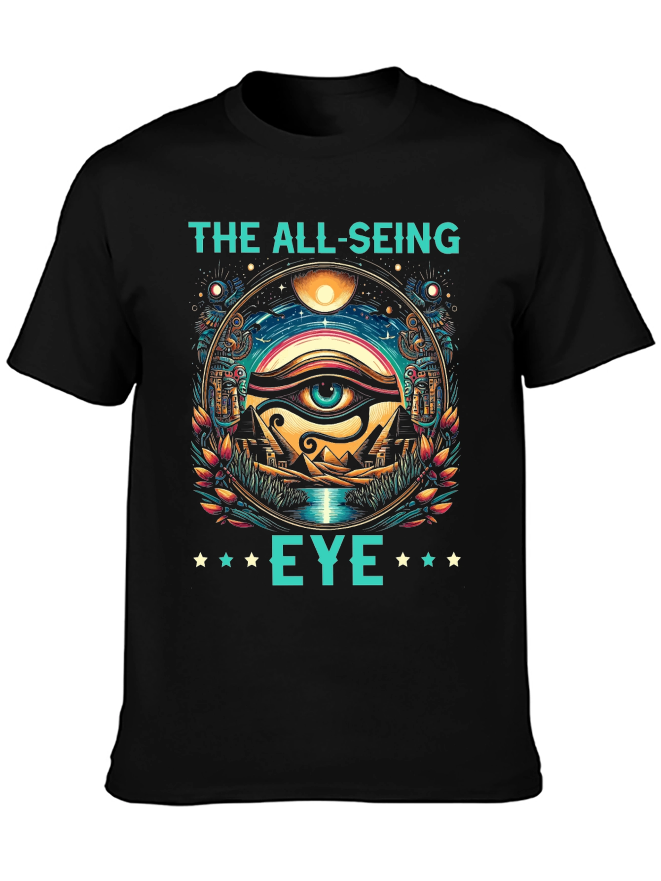 Black The All-Seeing Eye Graphic Tee view 3