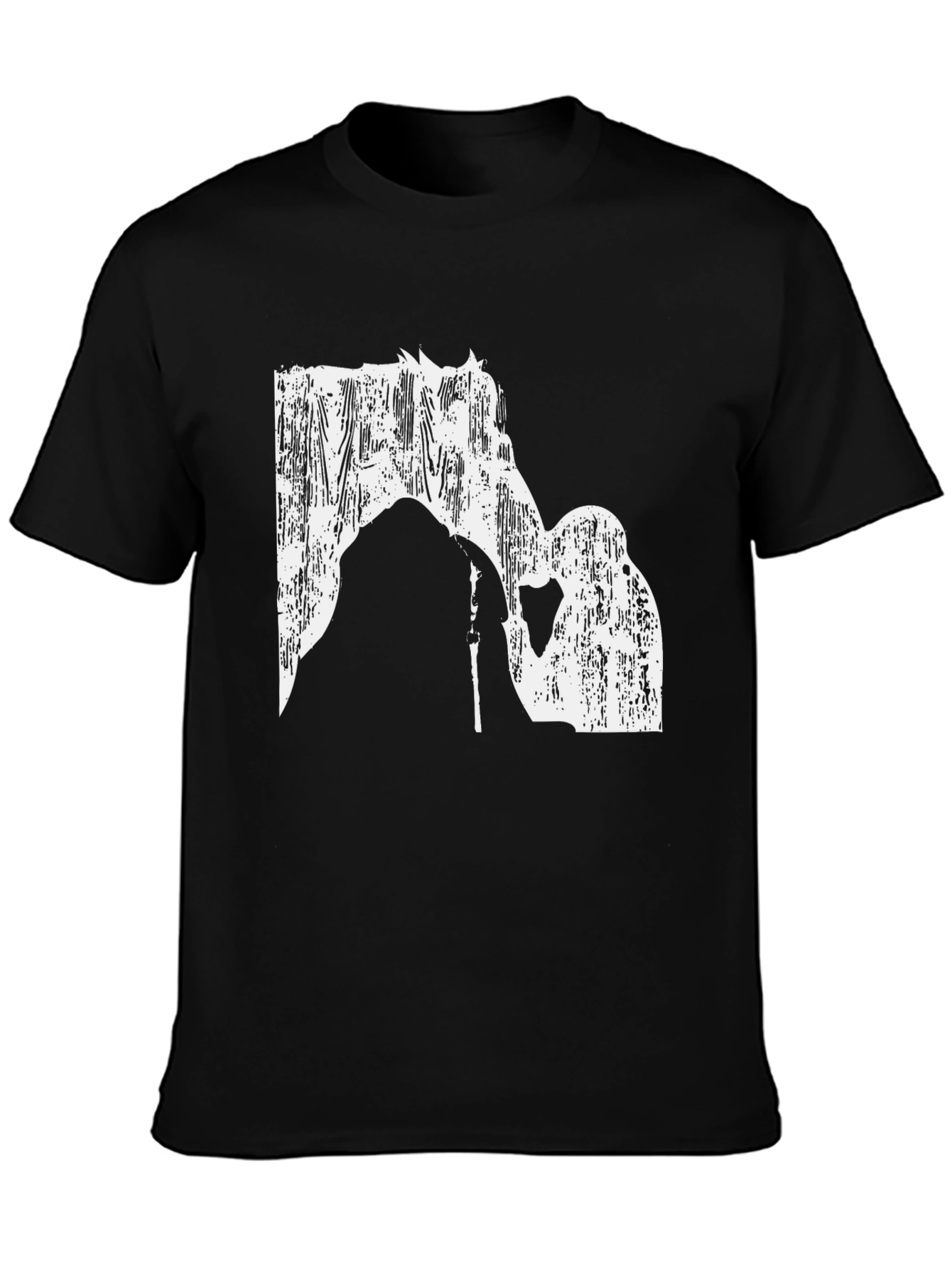 Black Equestrian Lover's Black Tee view 3