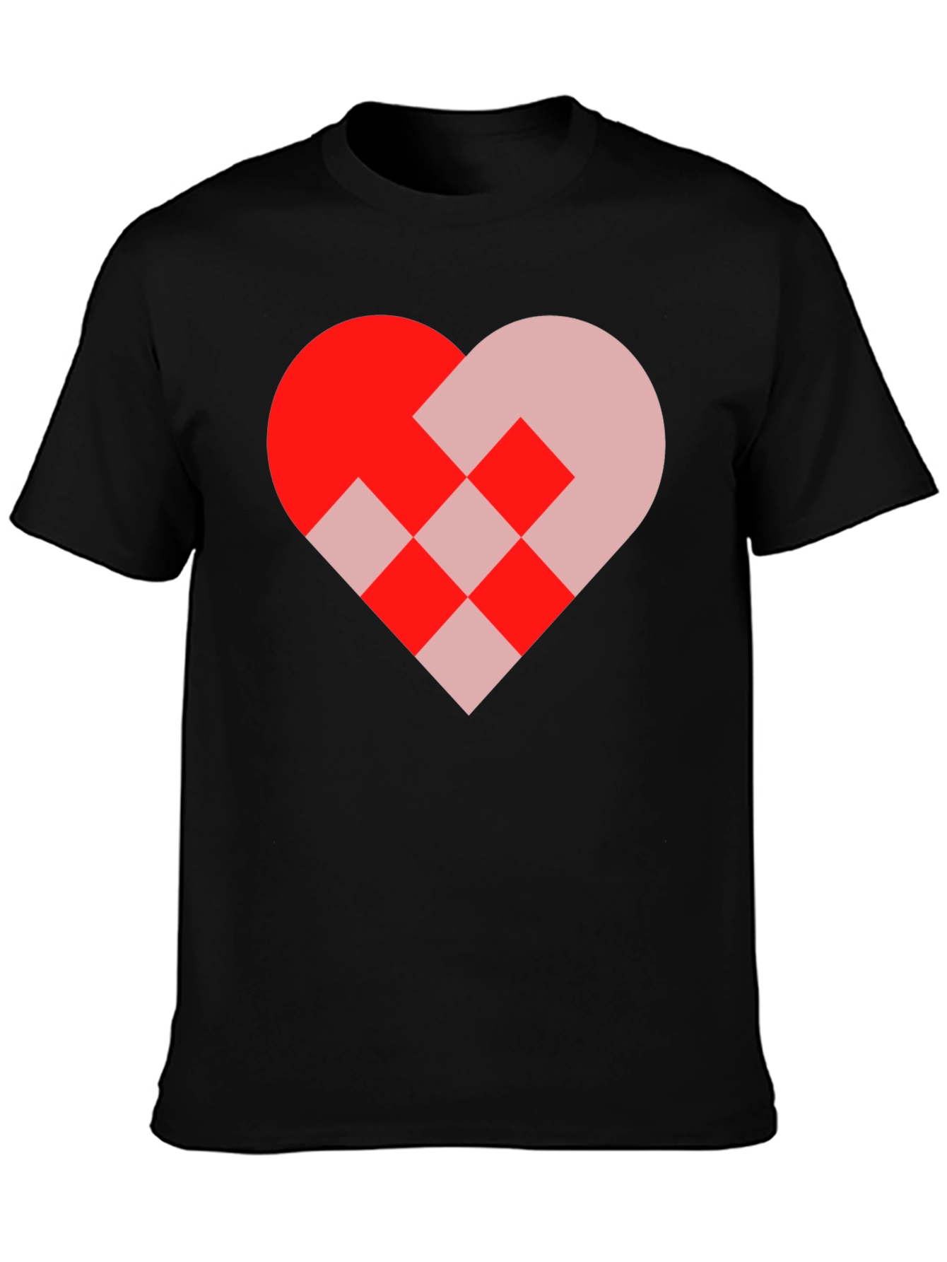 Black Heart Graphic Black T-Shirt view 3