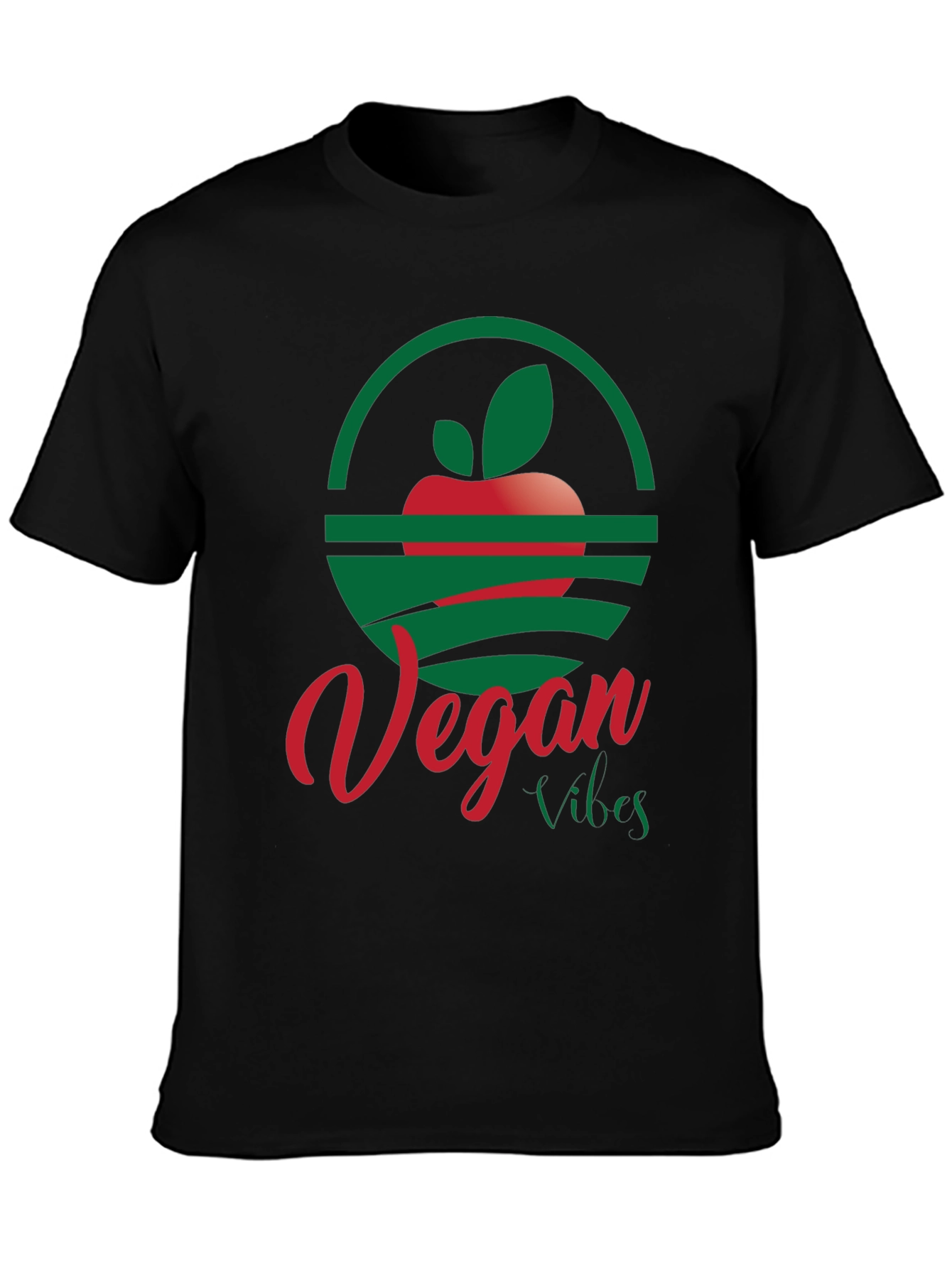 Black Vegan Vibes T-Shirt: Stylish & Conscious view 3