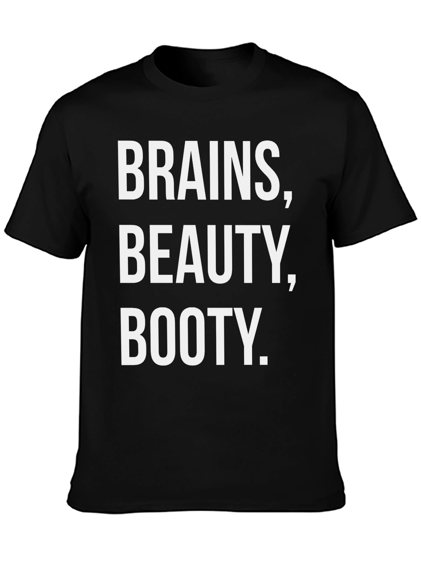 Black Brains Beauty Booty Black T-Shirt view 3